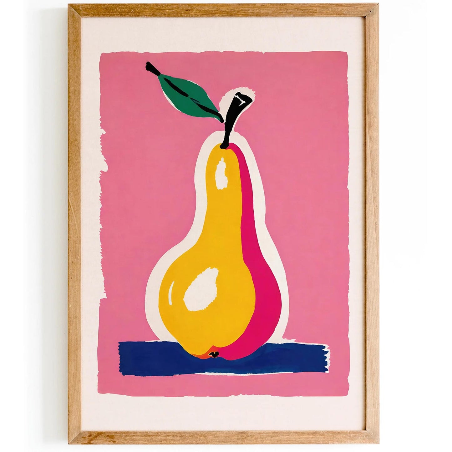 Cute Pear Illustration Poster