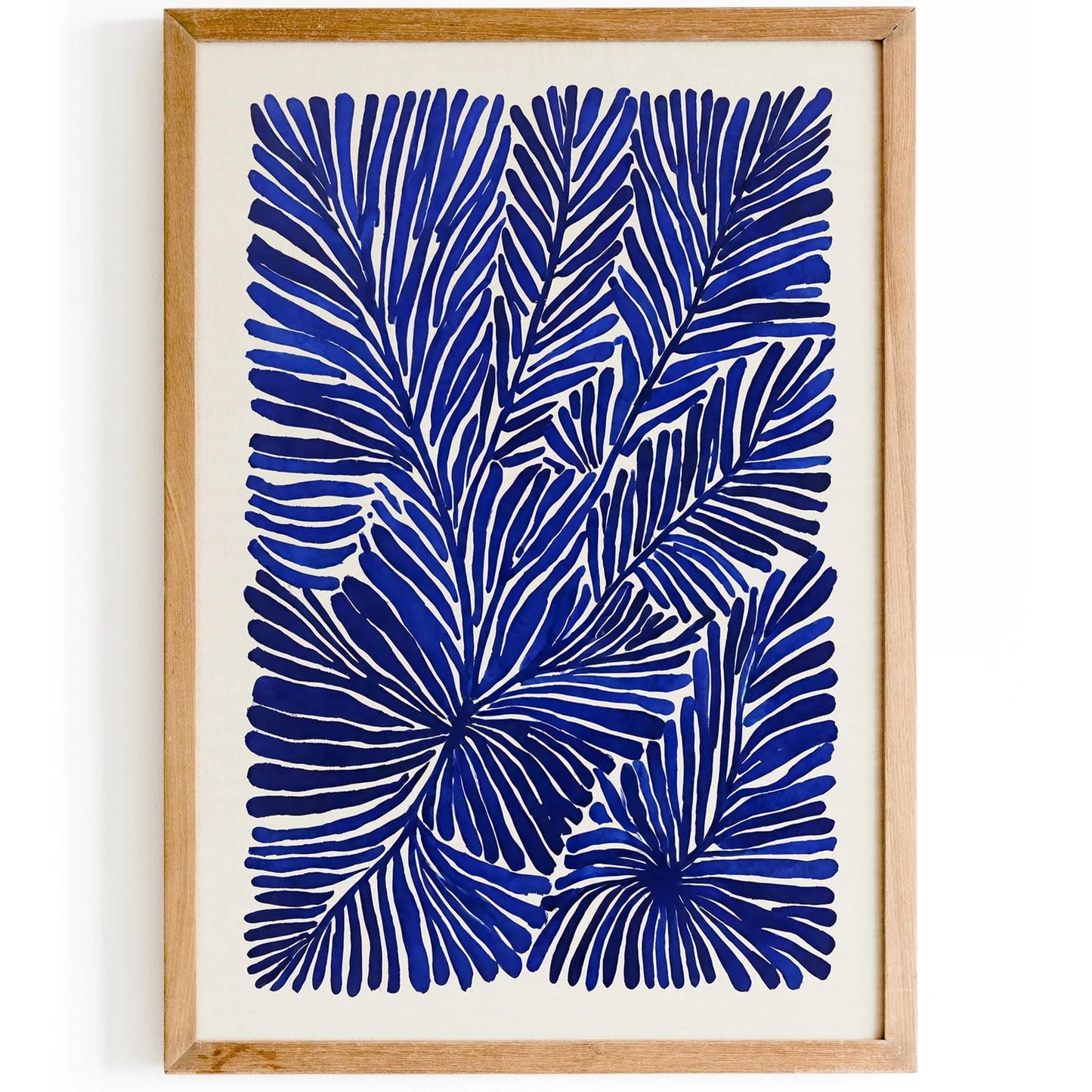 Blue Abstract Nature Art Print 2025