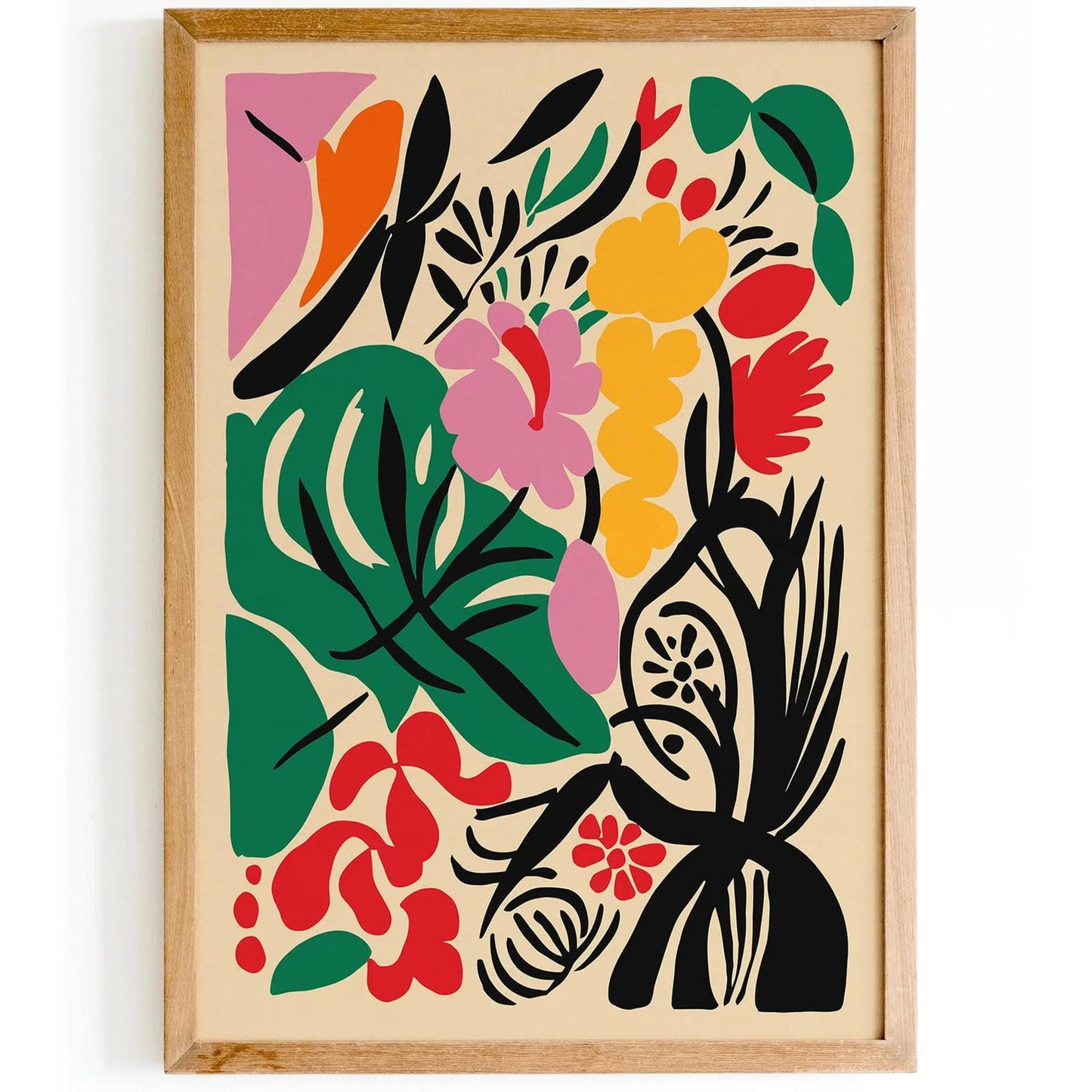 Minimalist Botanical Wall Art – Abstract Plant Print