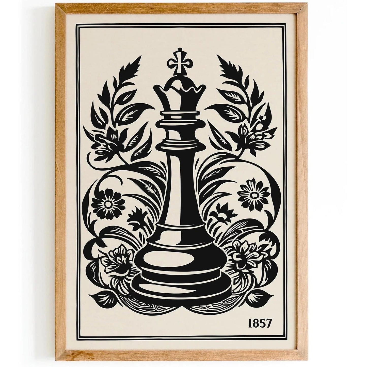 First American Chess Congress 1857 Vintage Poster