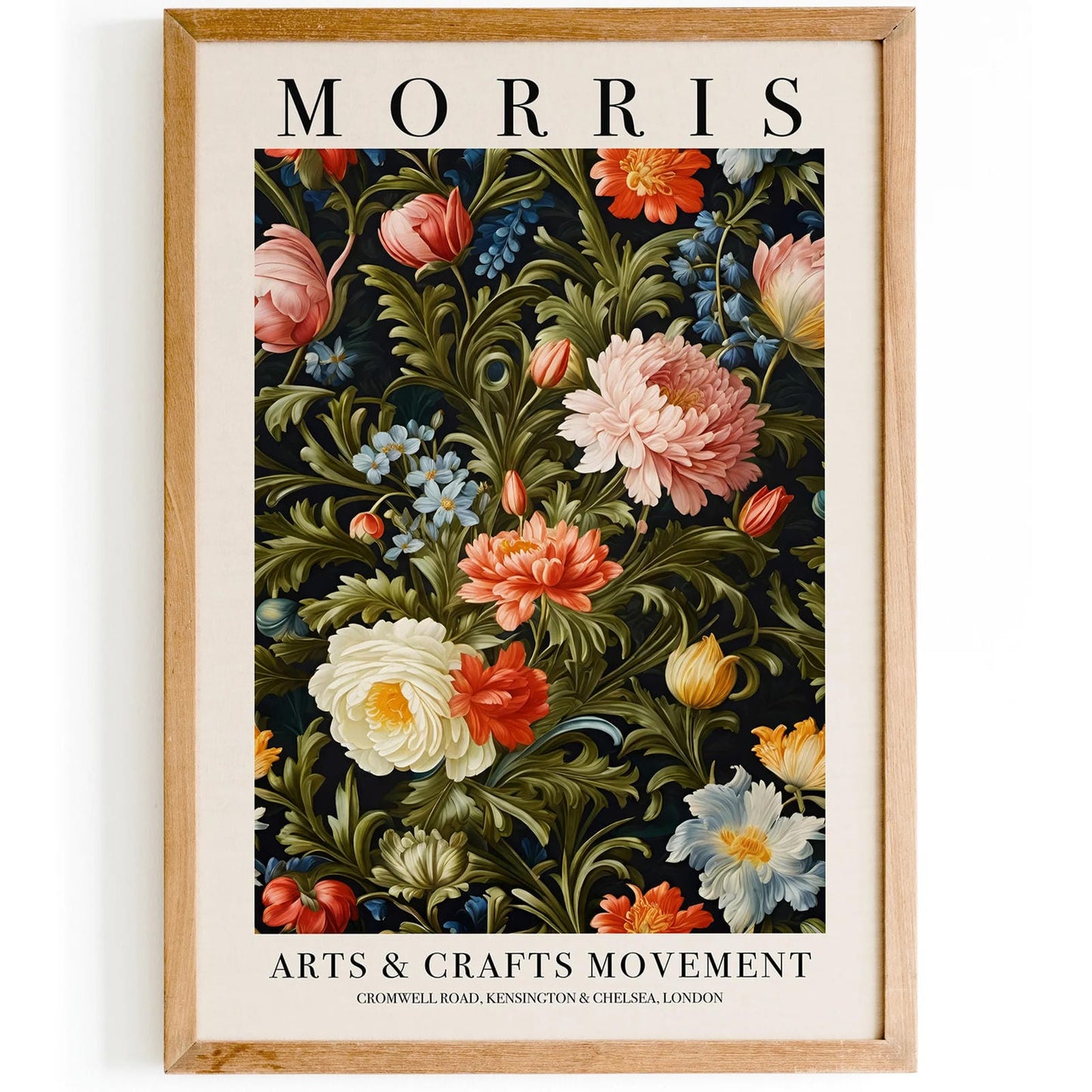 Victorian Flowers William Morris Art Print