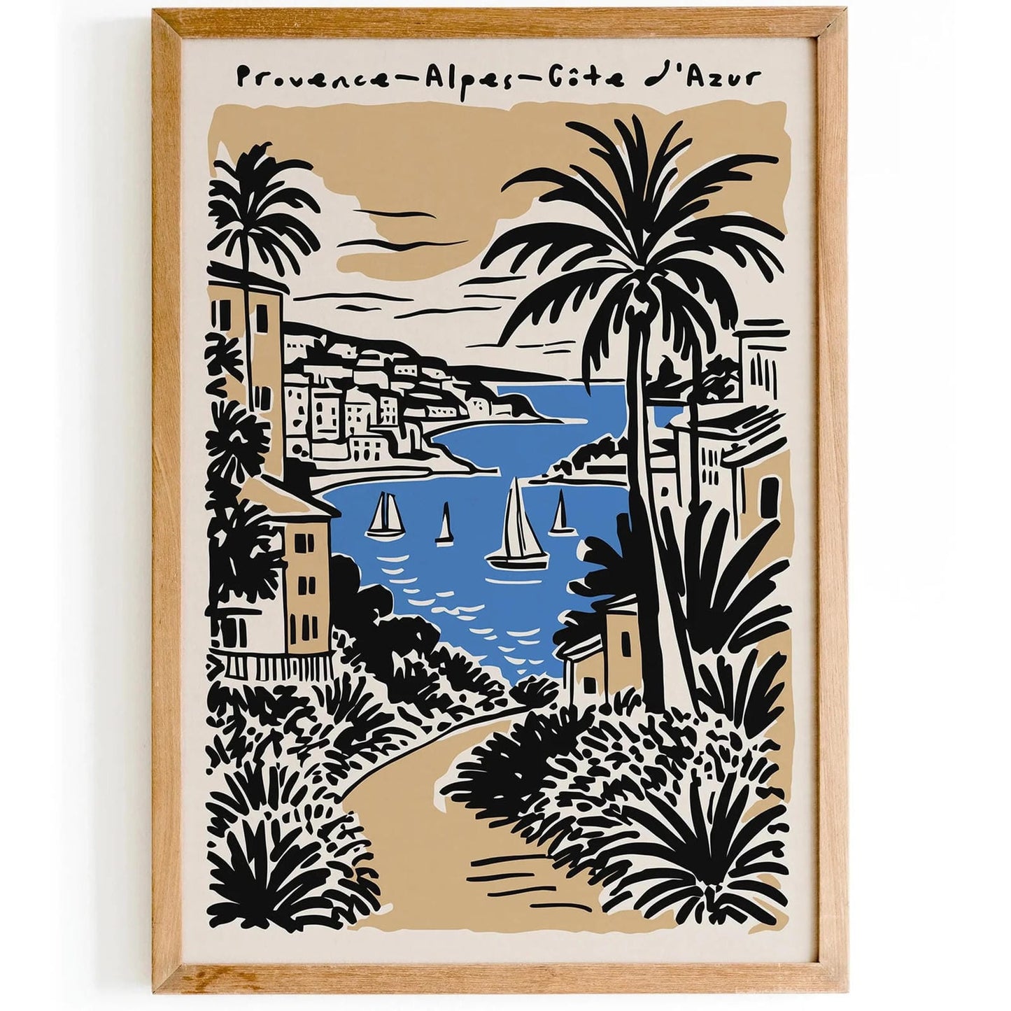 Provence Alpes Cote d Azur Travel Poster