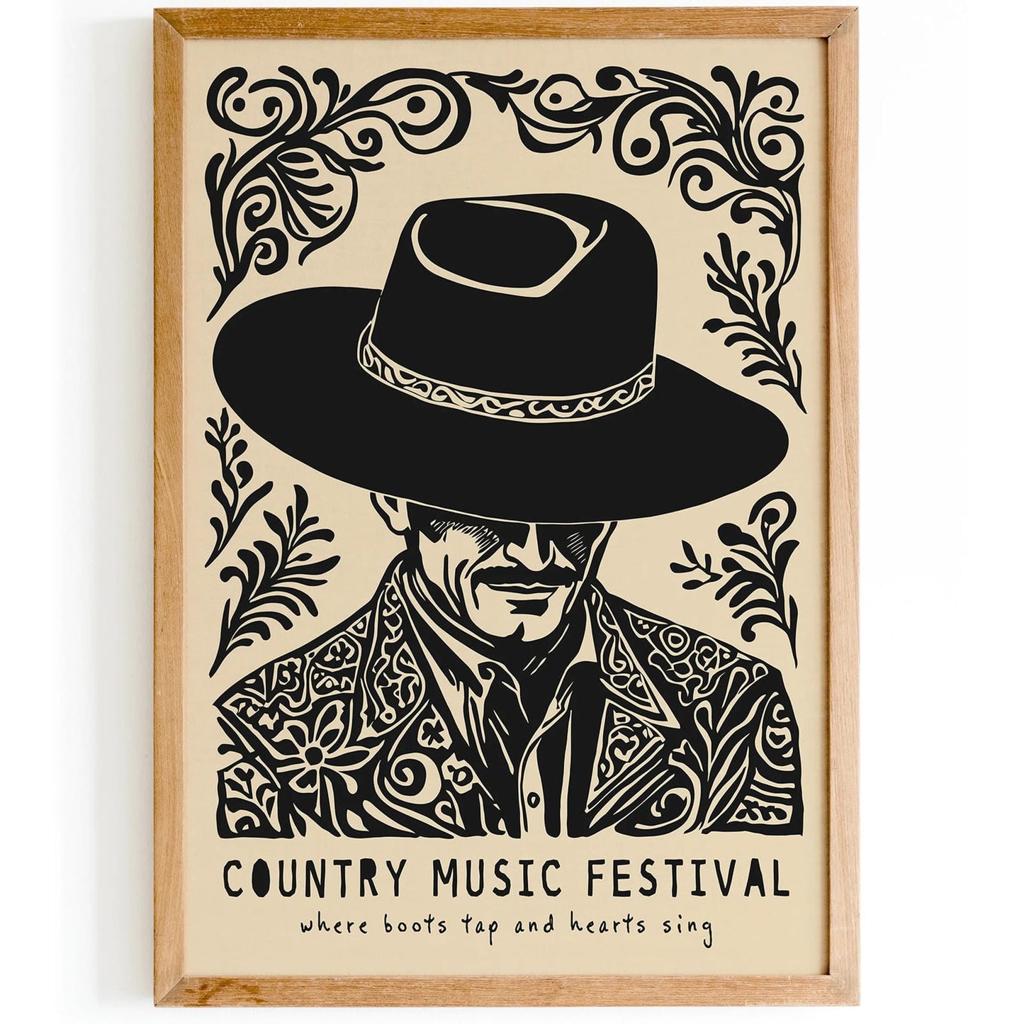 Country Music Retro Poster