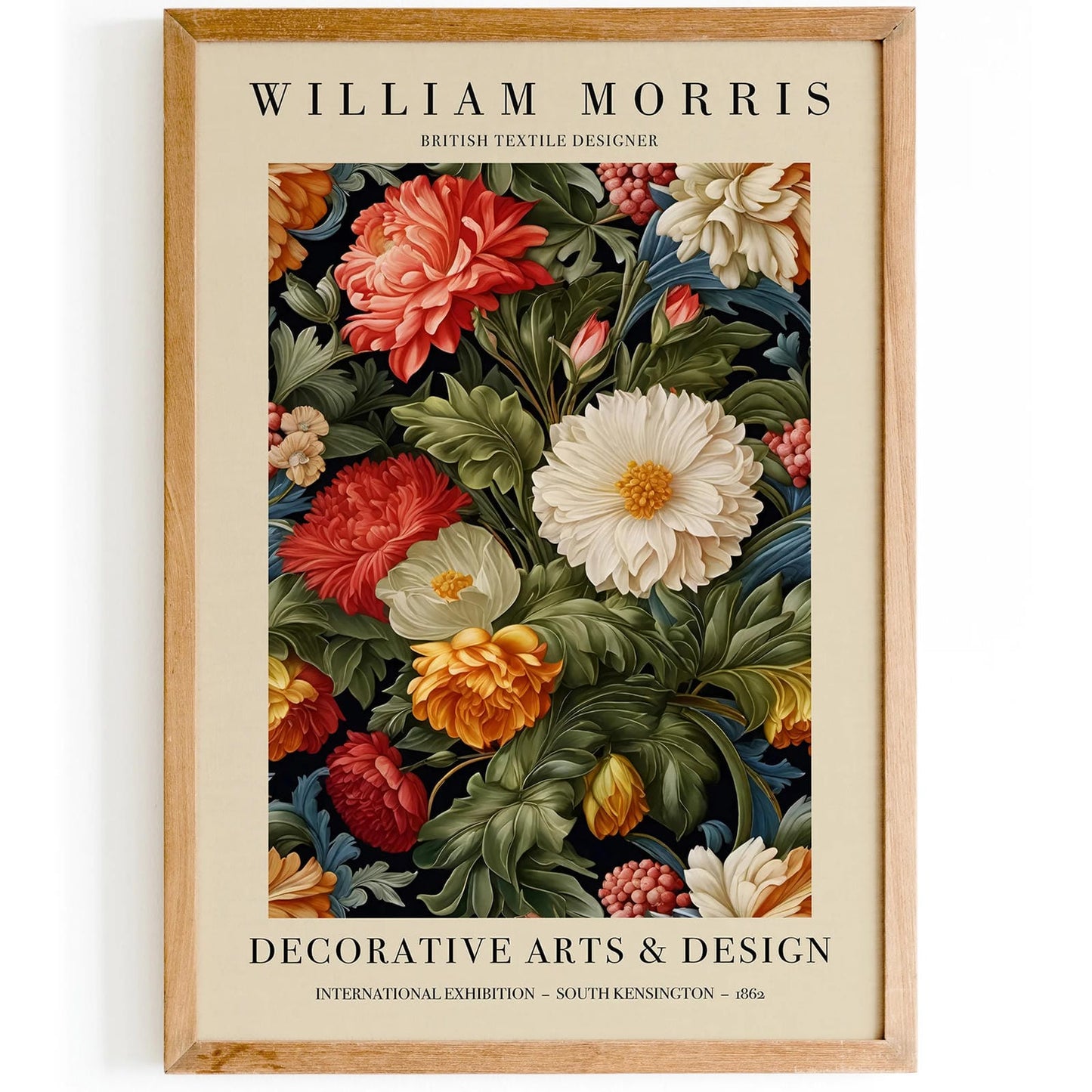Vintage William Morris Floral Wall Art