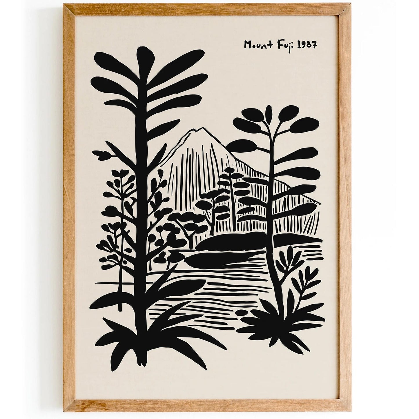 Mount Fuji Minimalist Japanese Poster
