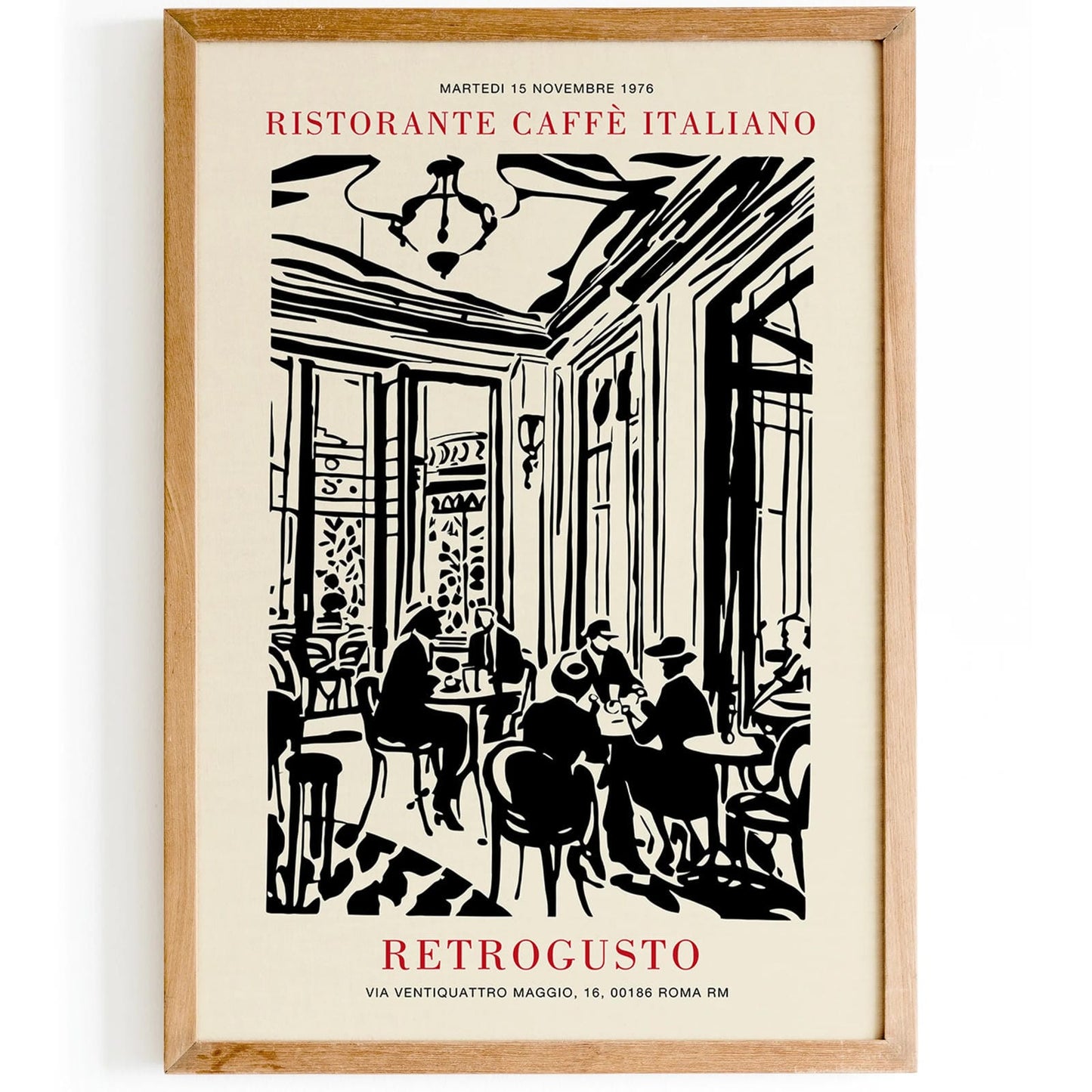Cafe Italiano Painting Poster