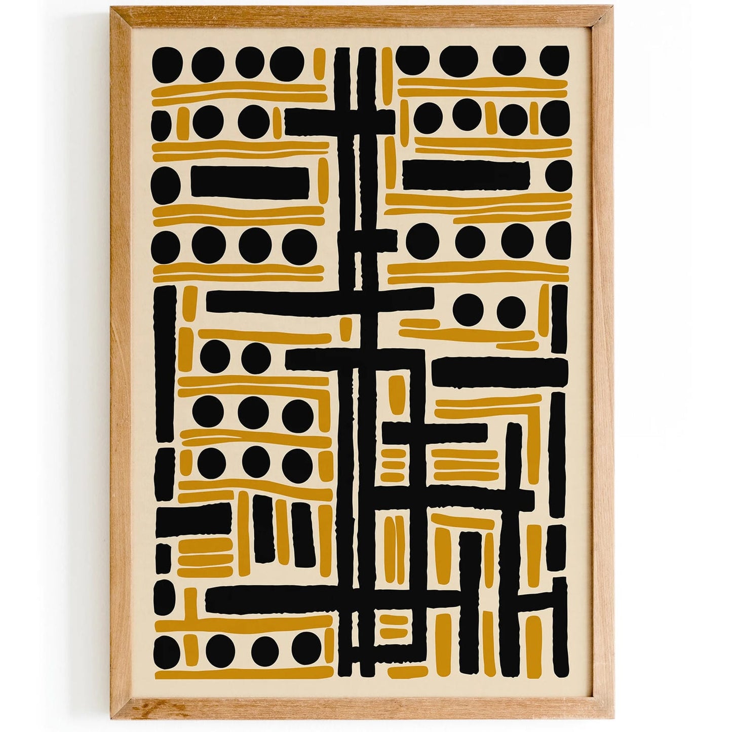 Mid-Century Ragged Edge Print
