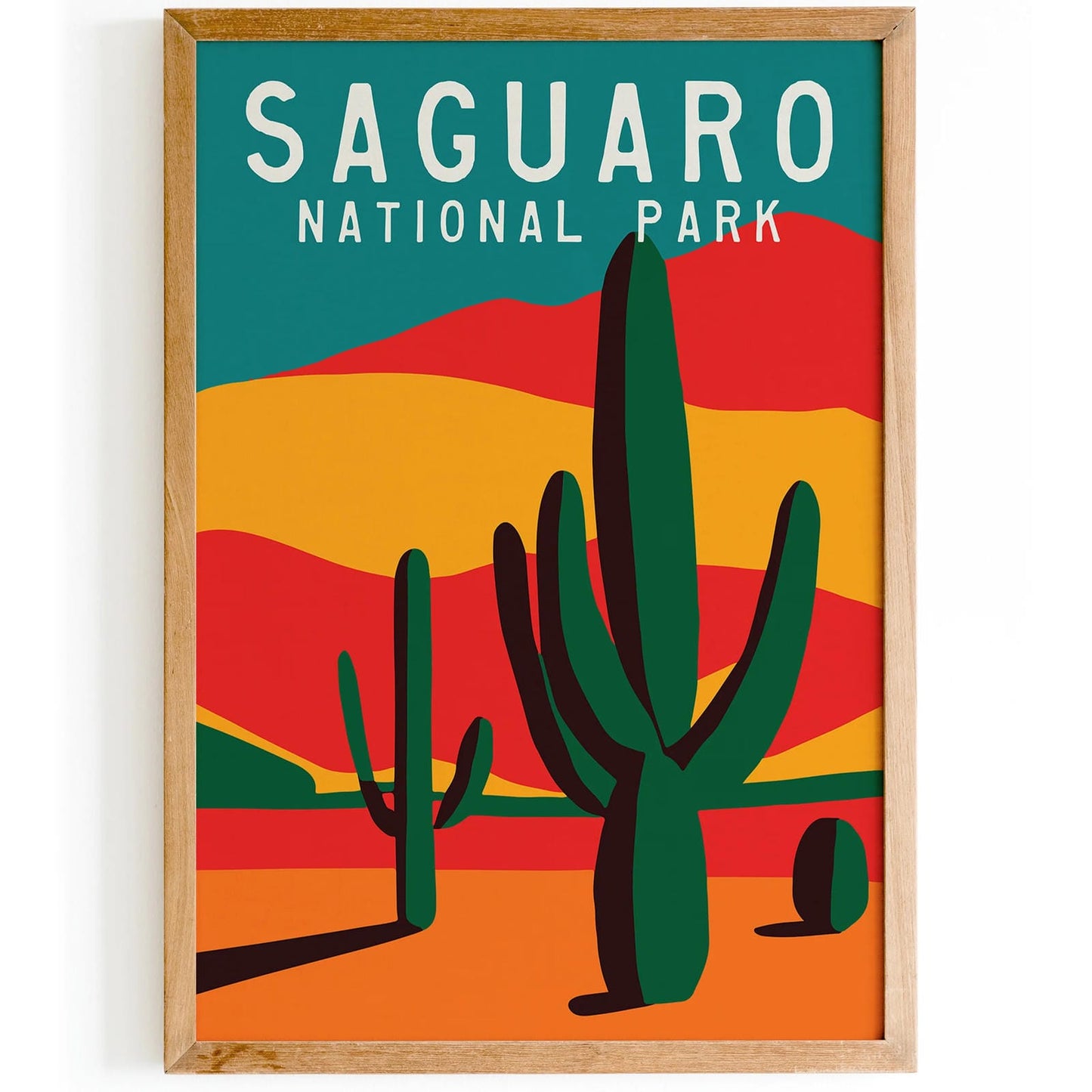 Saguaro Travel Poster