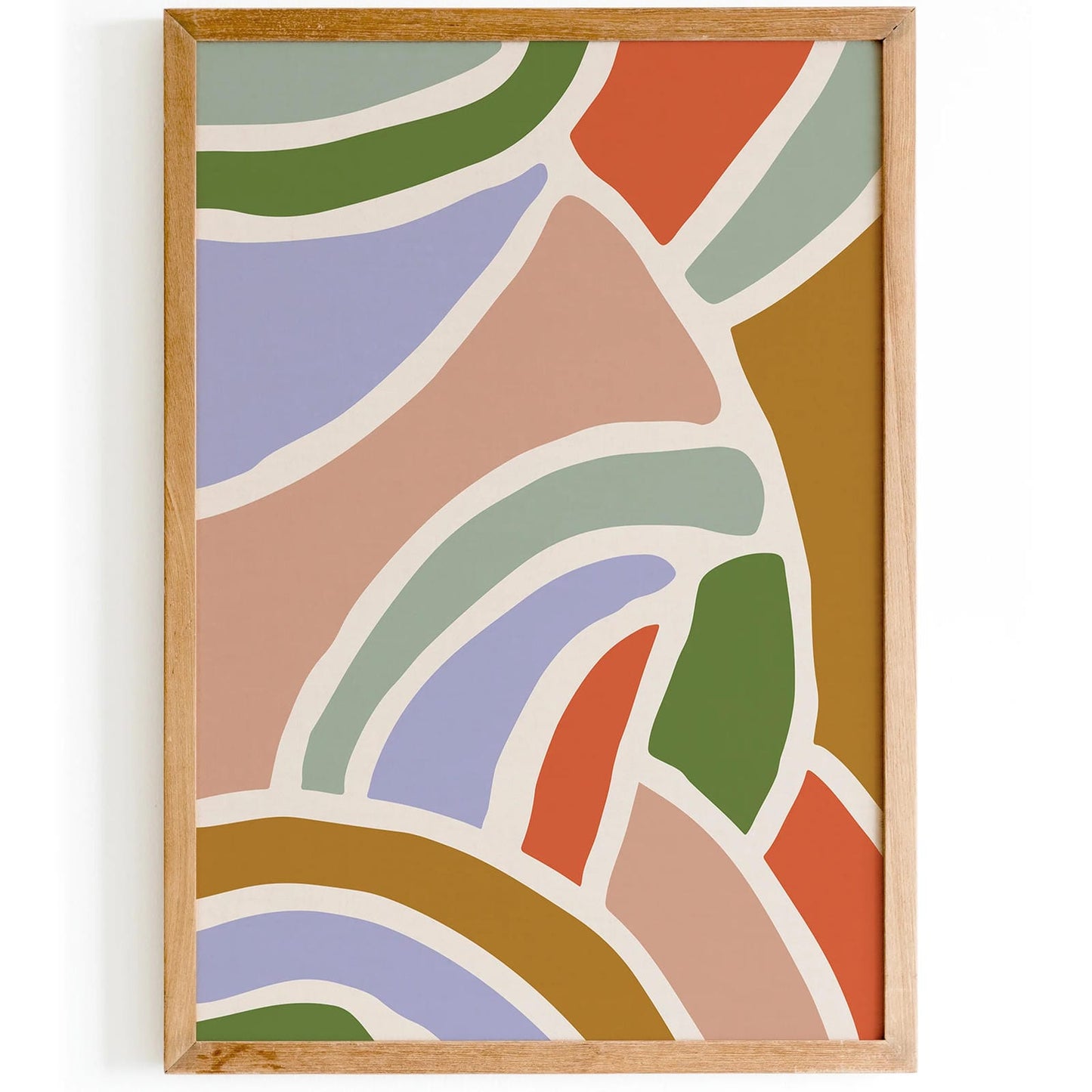 Abstract Geometric Wall Art - Colorful Poster Design