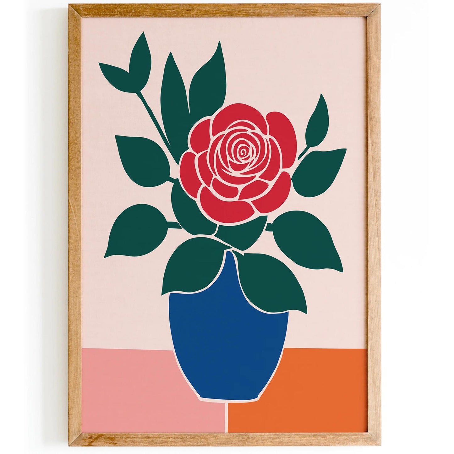 Mid Century Modern Flower Poster