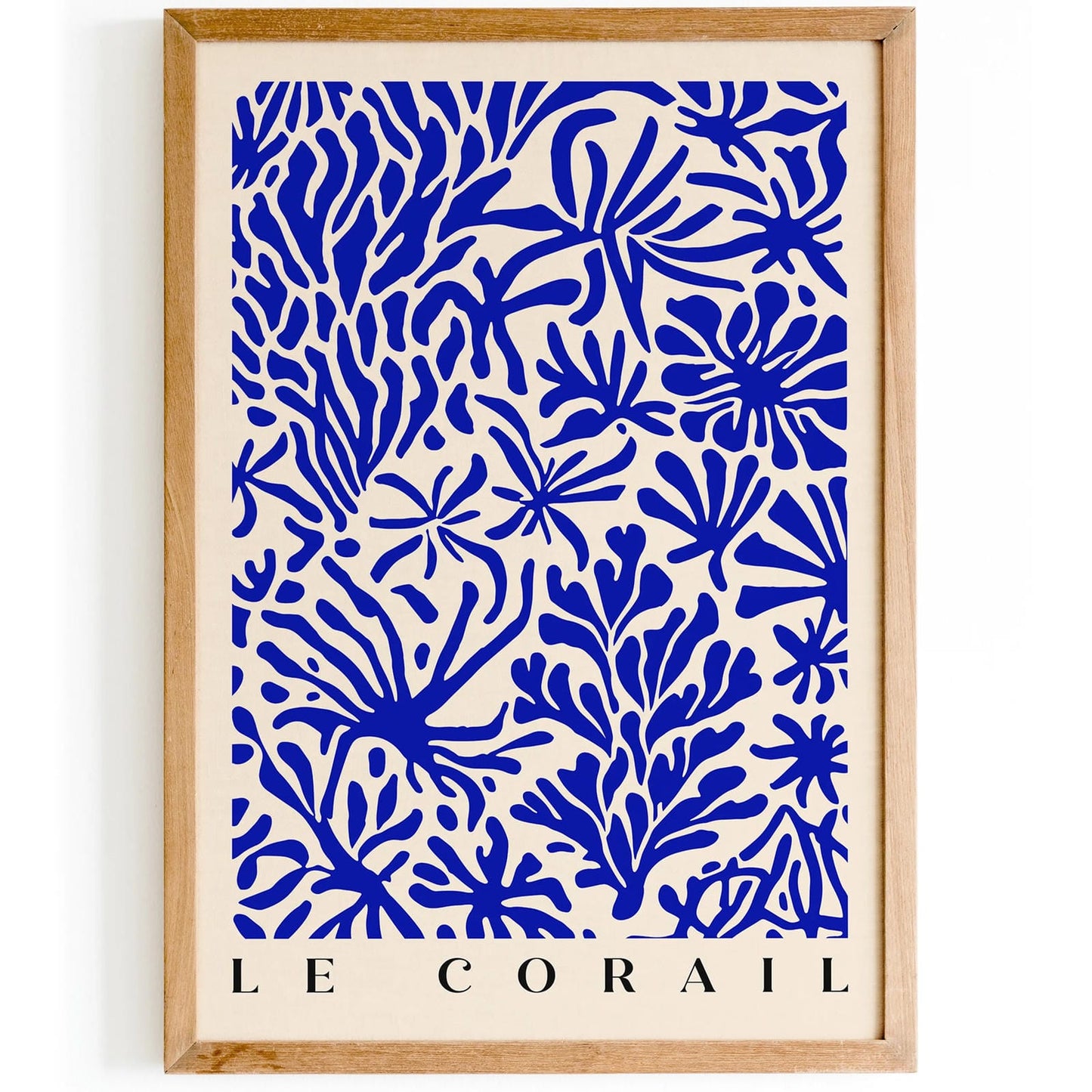 Le Corail Blue Nautical Art Print