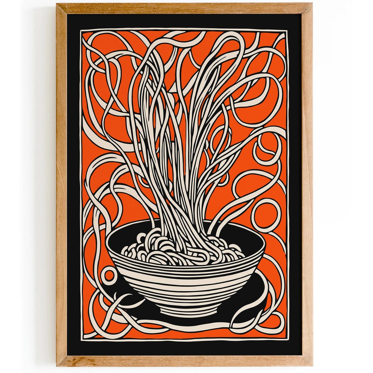 Crazy Spaghetti Kitchen Wall Decor