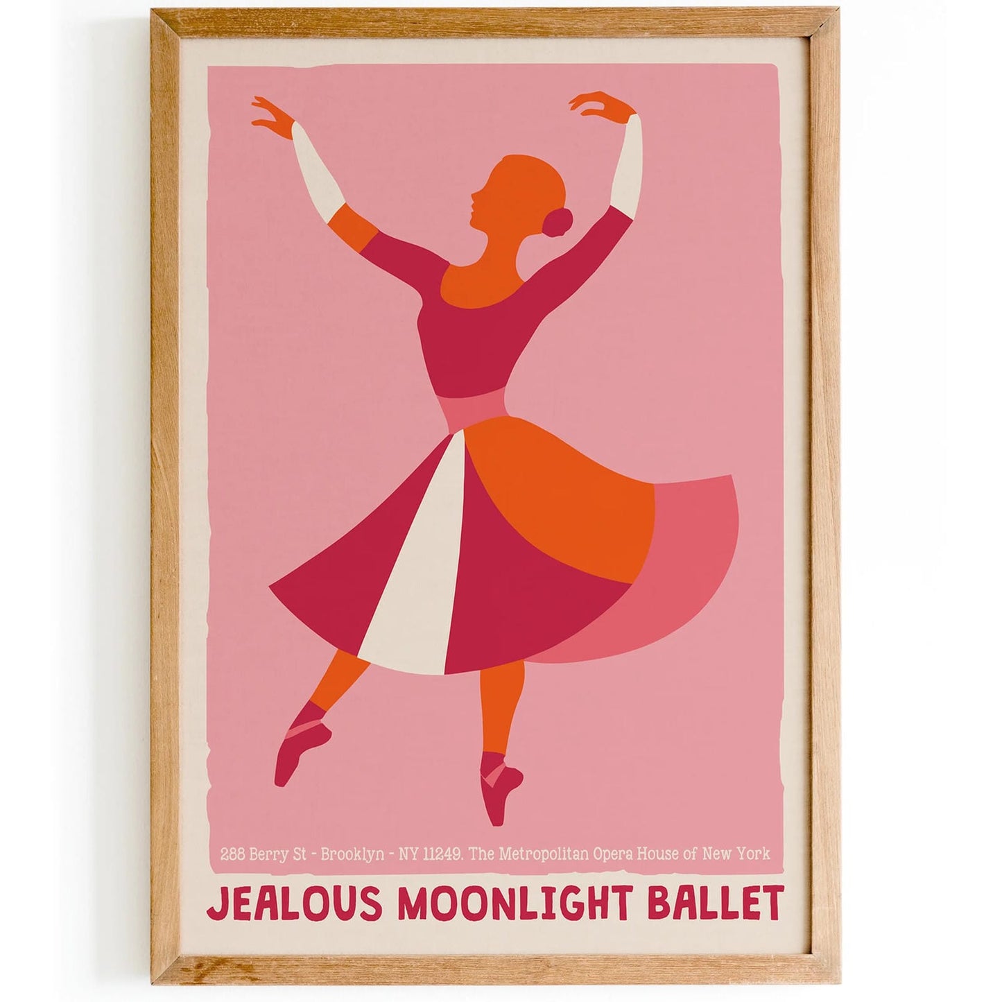 Jealous Moonlight Ballet Art Print