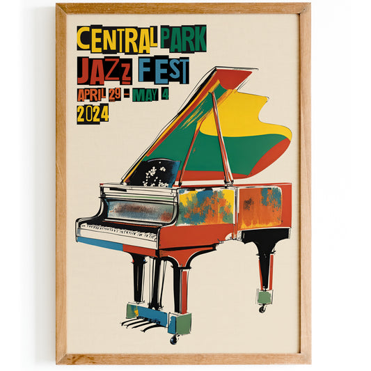 Central Park Jazz Fest 2024 Wall Art