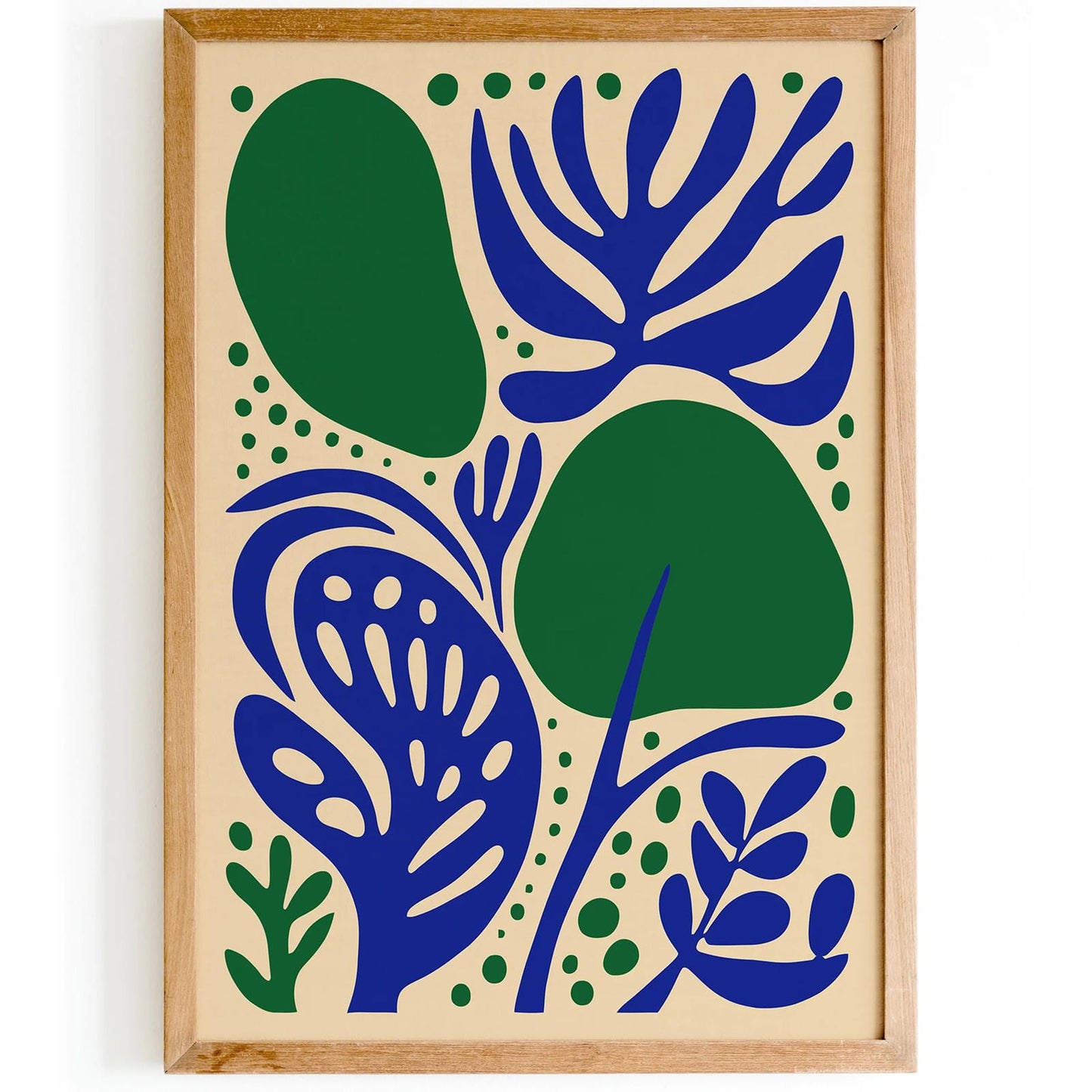Modern Organic Shapes Abstract Poster 2025