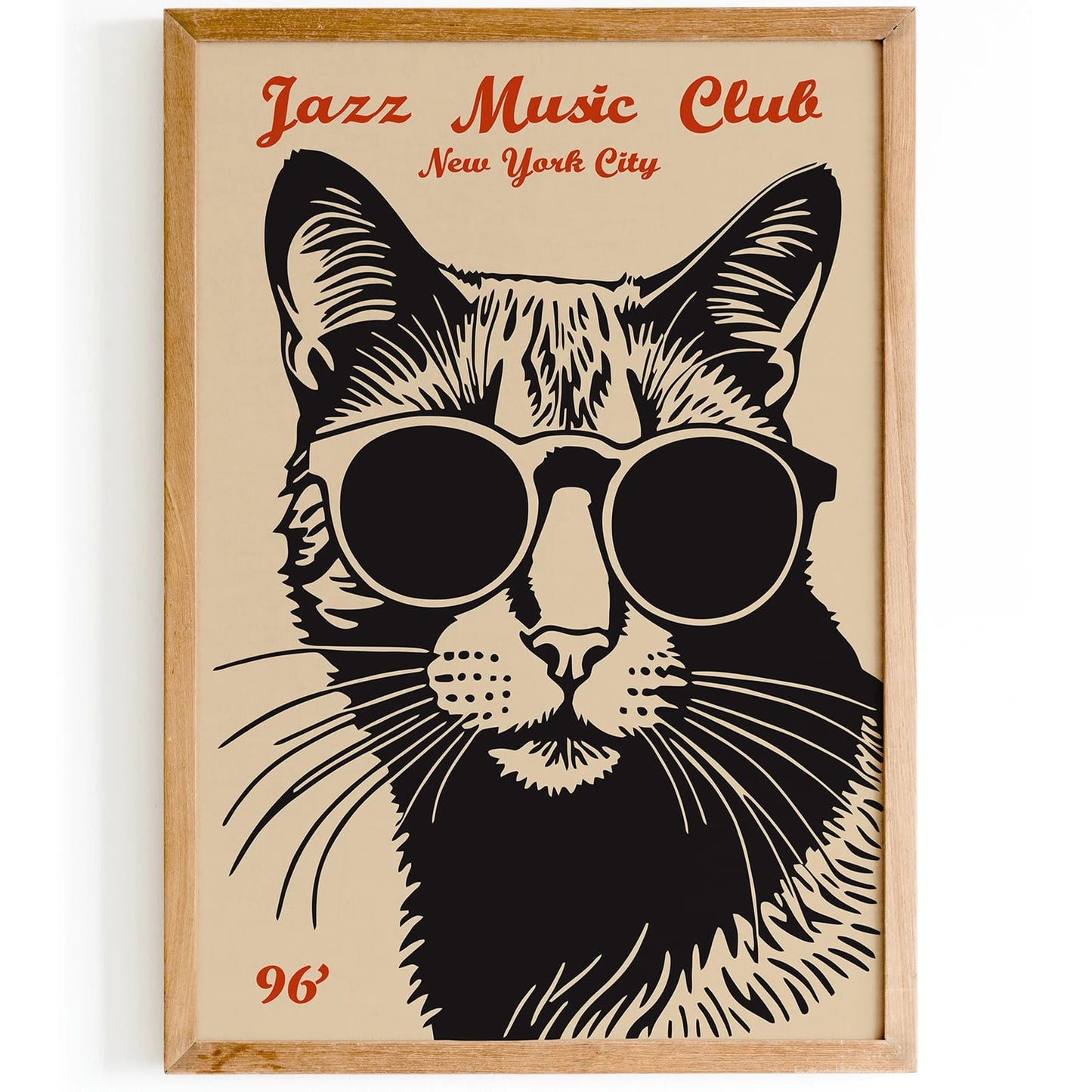 Retro Jazz Music Club NYC Poster