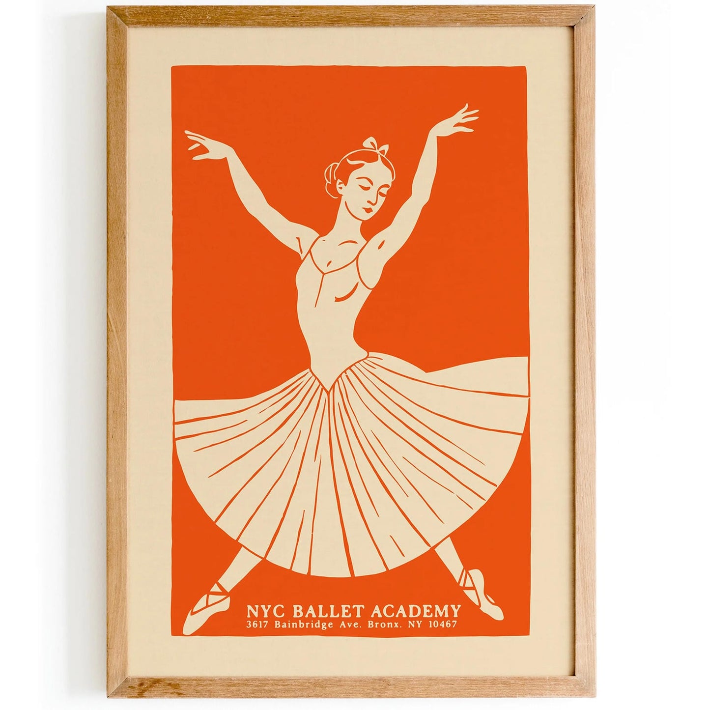 NYC Ballet Academy Vintage Poster