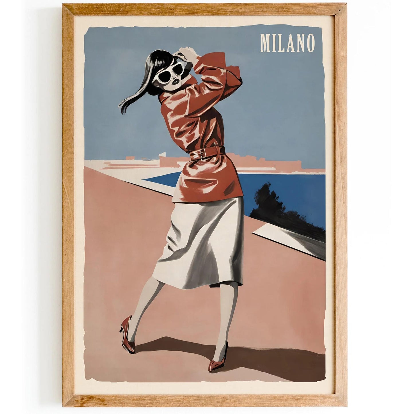 Milano - Vintage Fashion Poster