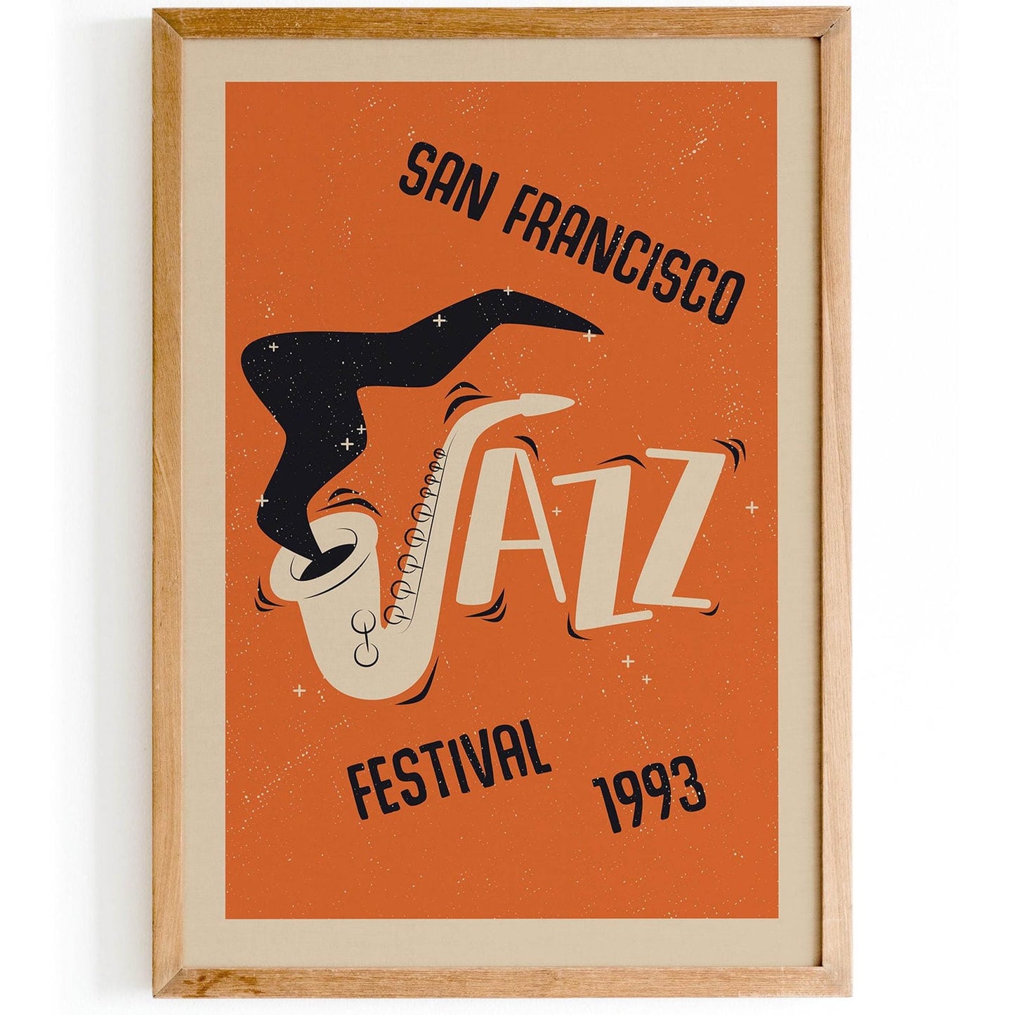 San Francisco Jazz Festival Orange Poster - HypeSheriff Europe