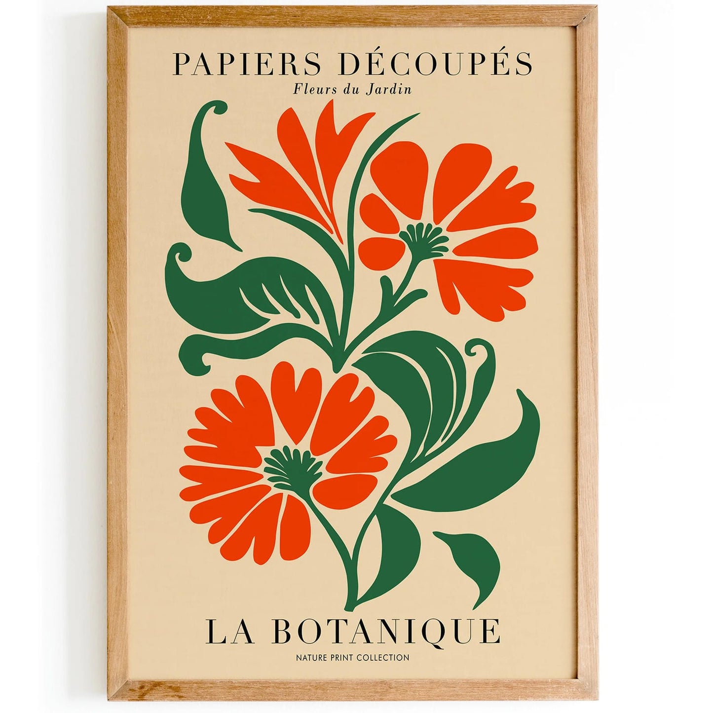 Papiers Decoupes Fleurs du Jardin Botanical Poster