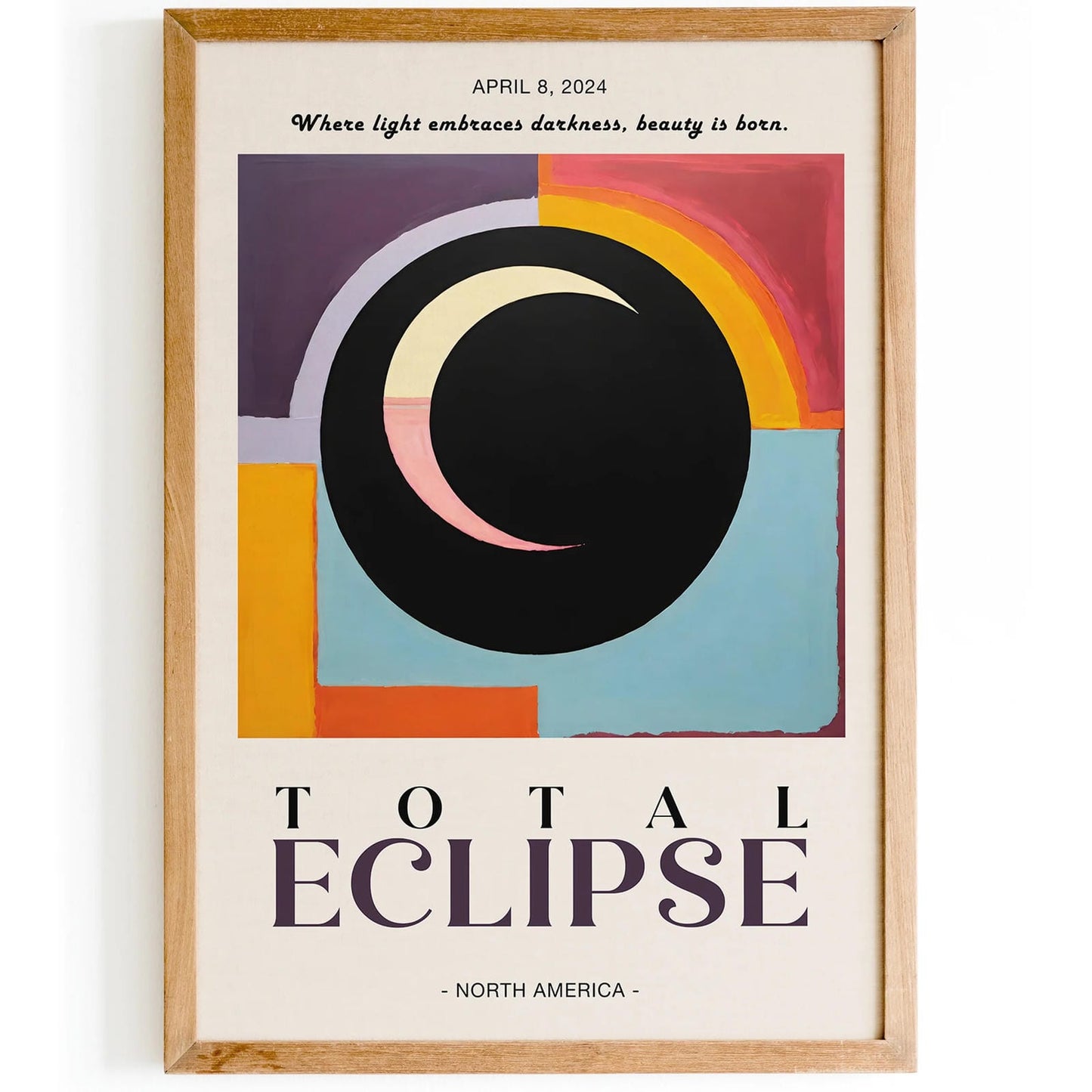 North America Total Eclipse Art Print