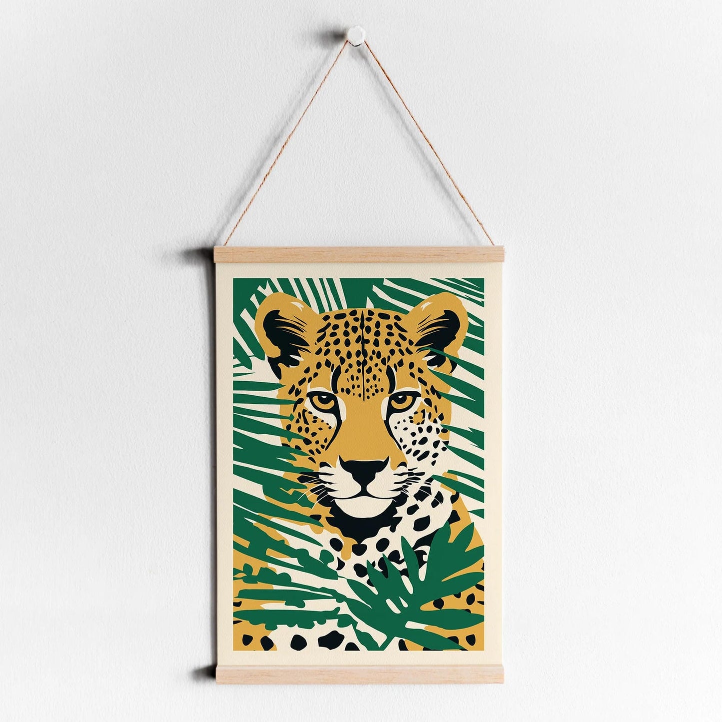Jungle Retro Cheetah Poster