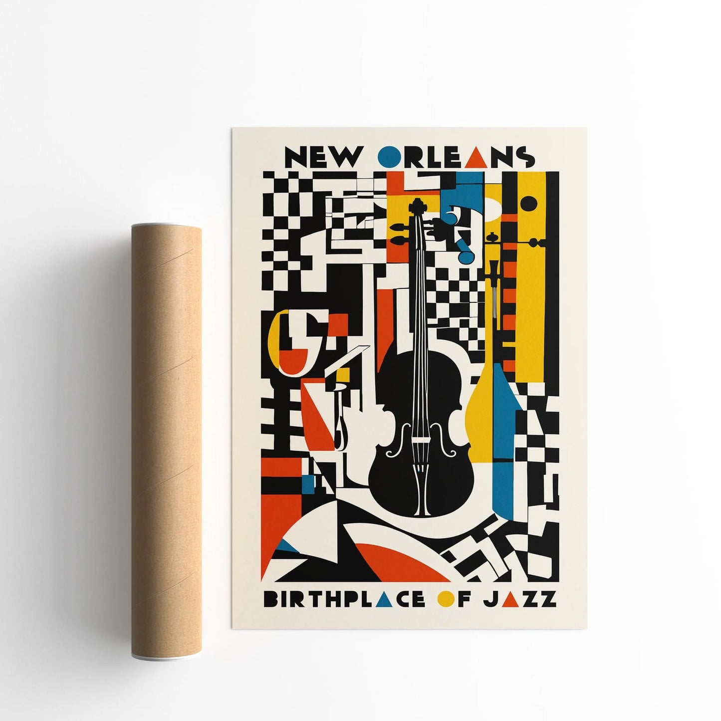 Birthplace of Jazz Retro Poster