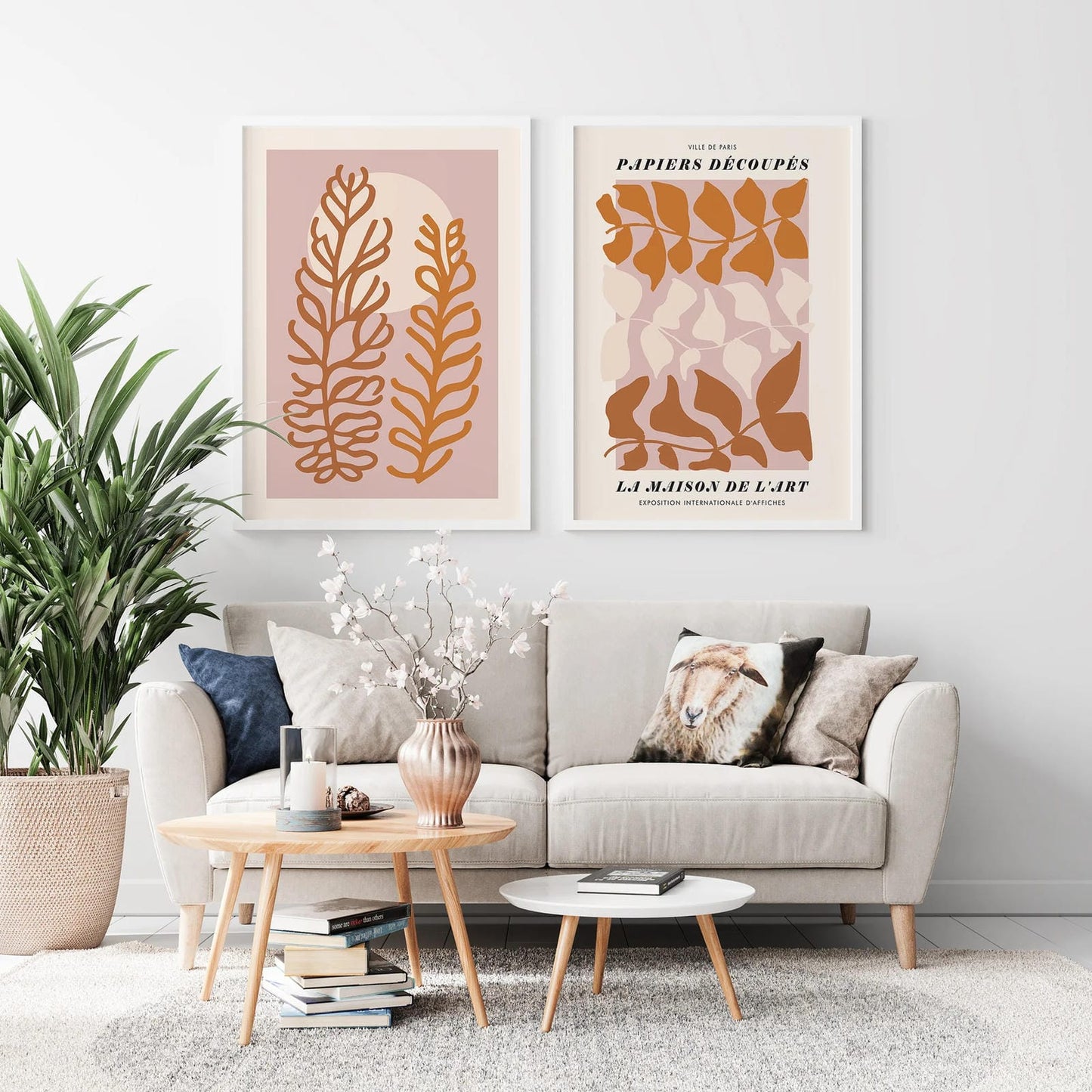 Set of 2 Bohemian Botanical Poster