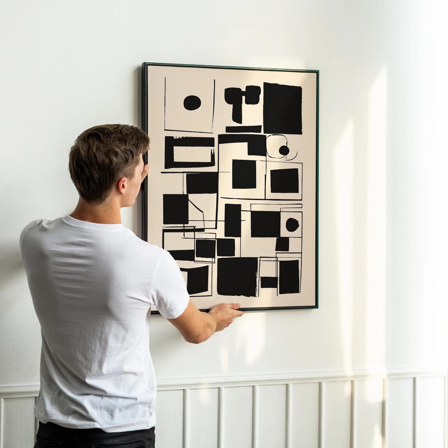 Rustic Abstract Scandinavian Poster
