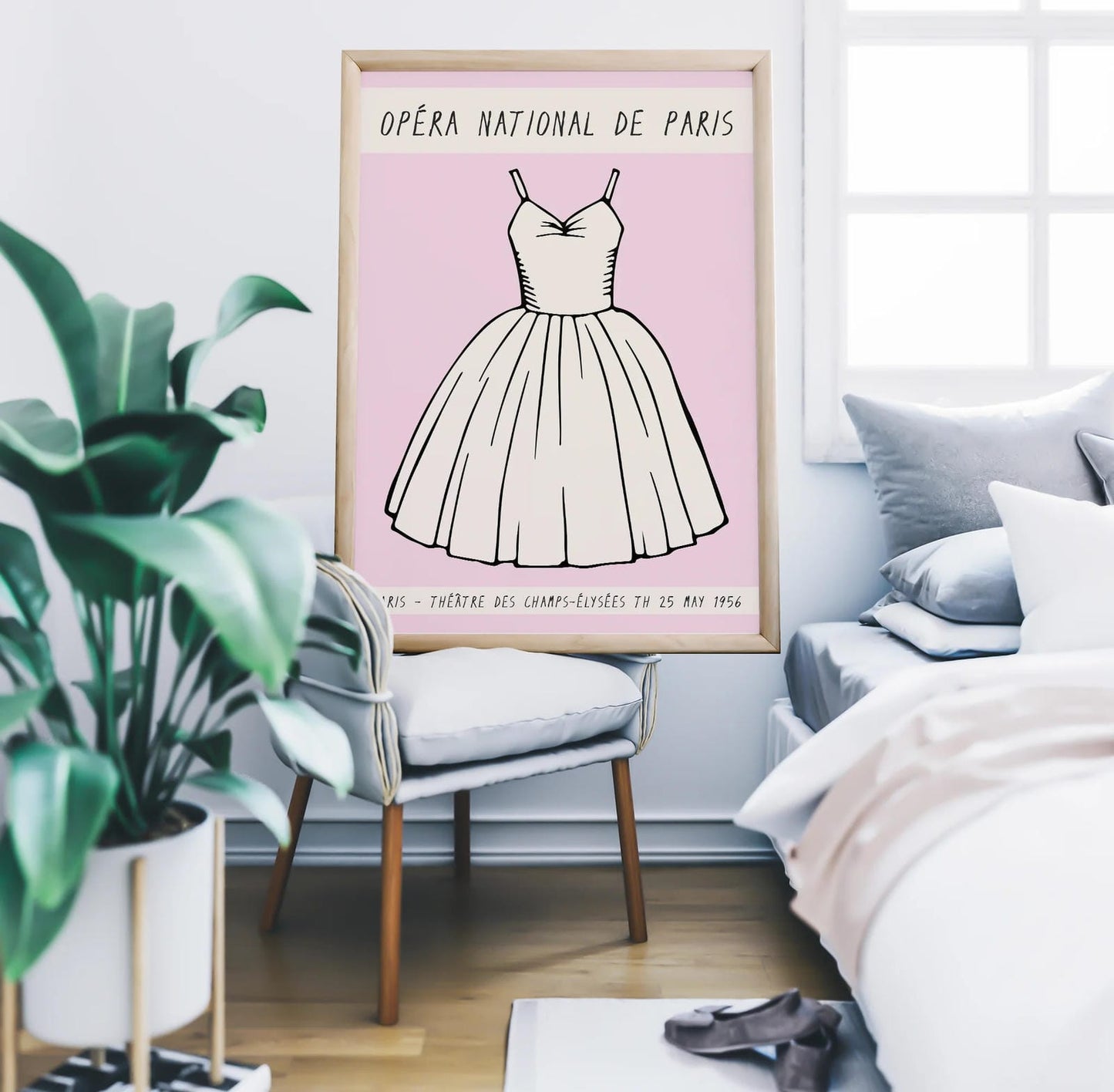 Paris Opera Ballet Pink Poster