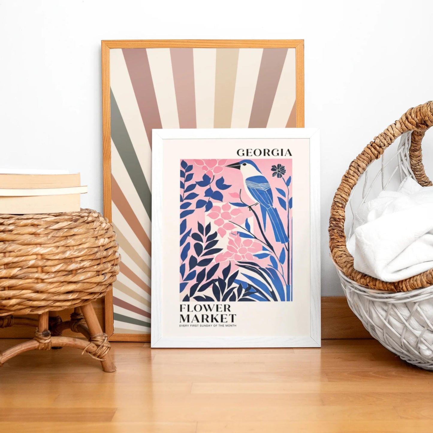 Georgia Flower Market Poster