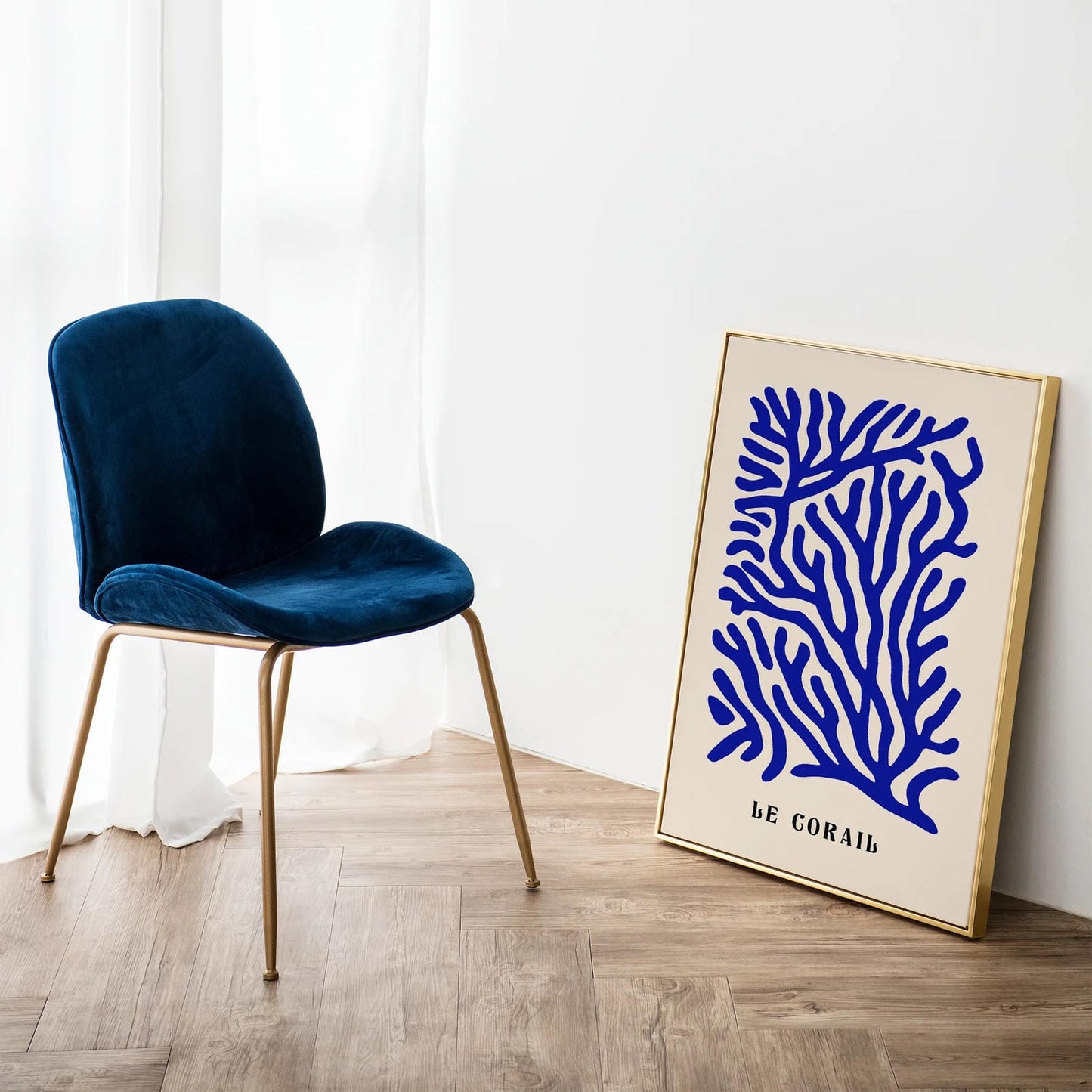 Blue Coral Poster