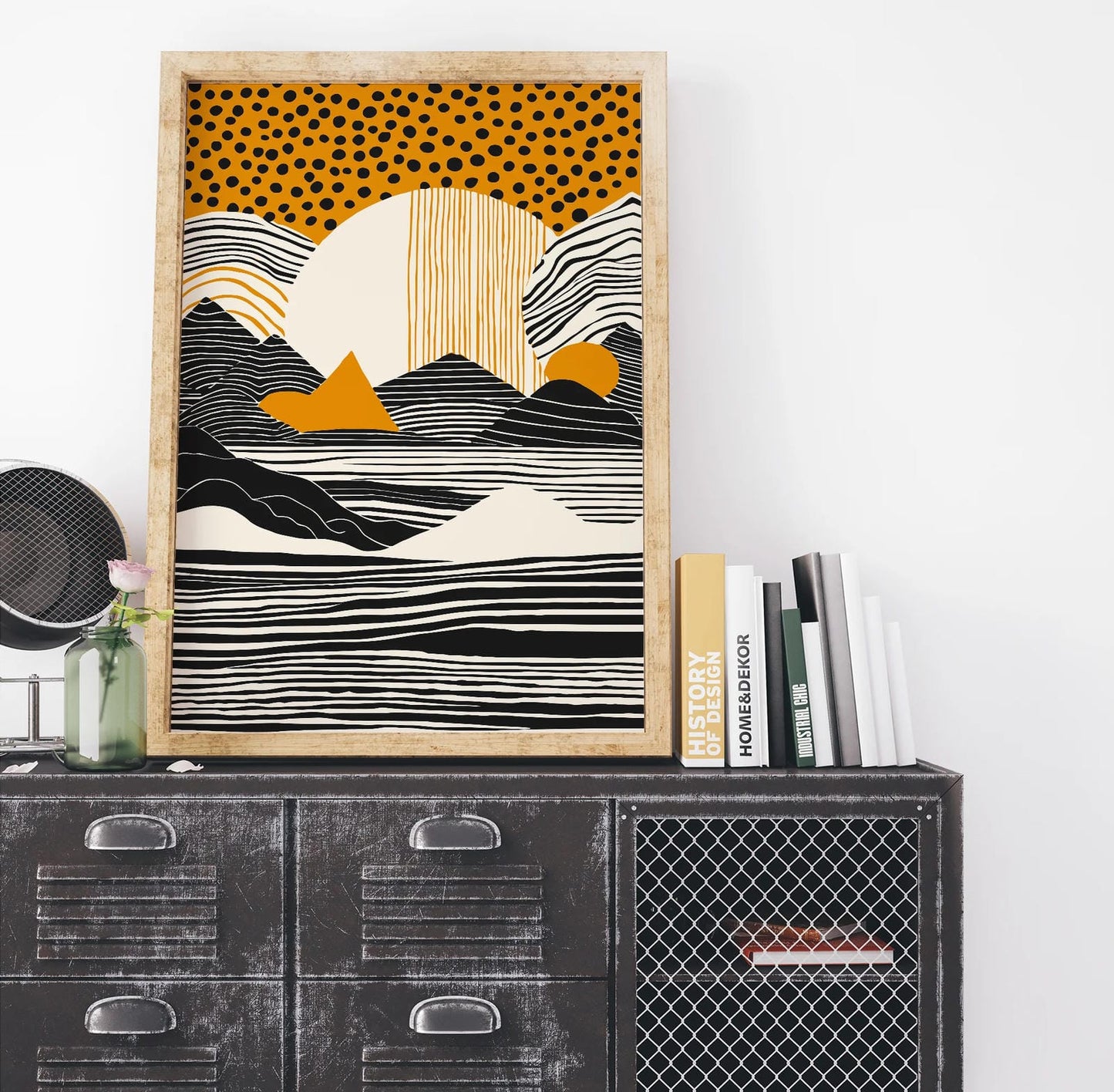 Abstract Sunset Poster