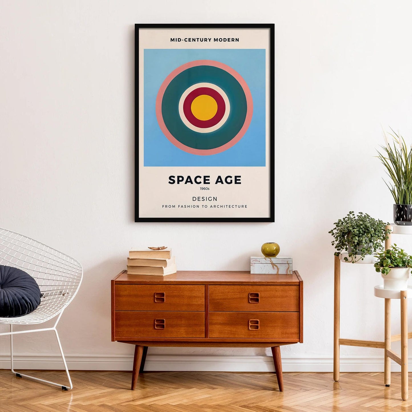 Space Age Modern Geometric Art Print