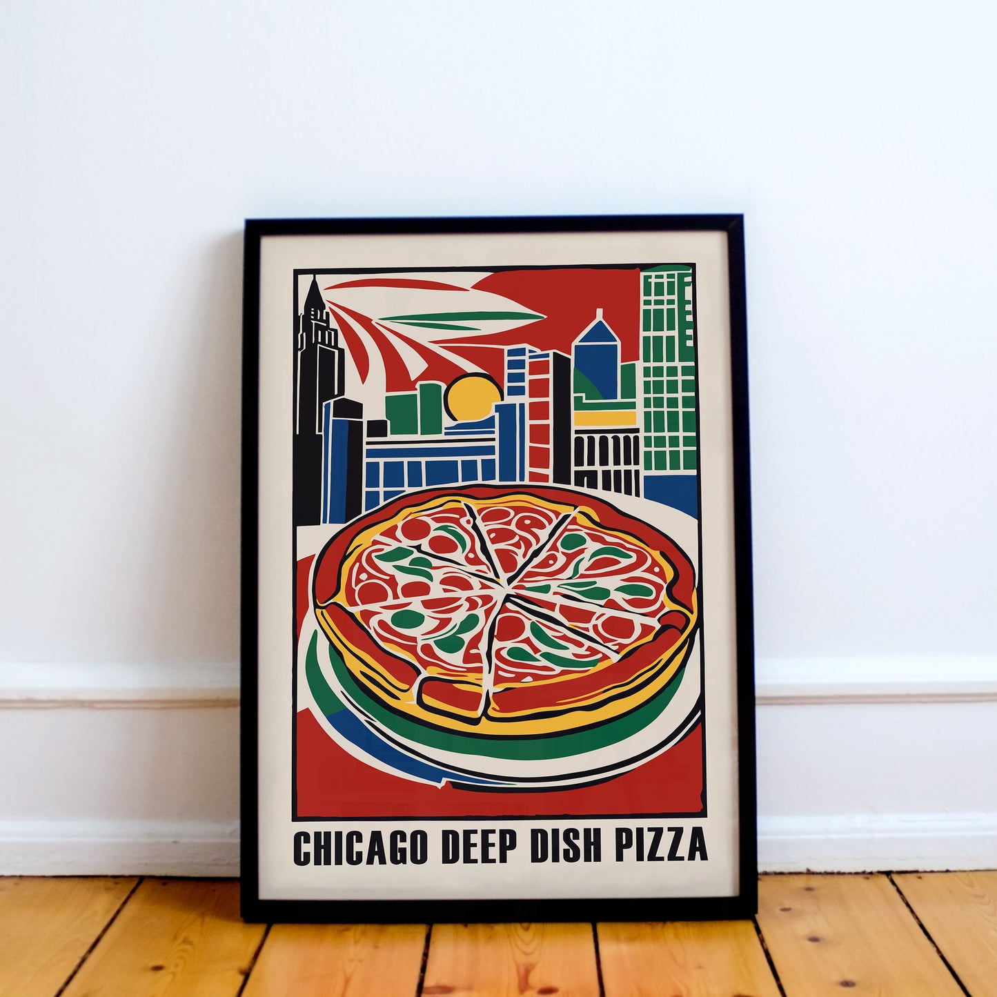 Chicago Deep Dish Pizza Poster