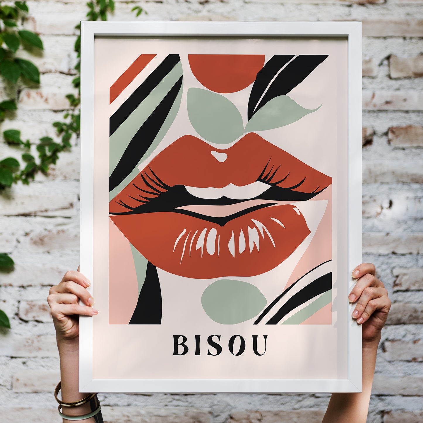 Bisou Modern French Art Print 2024