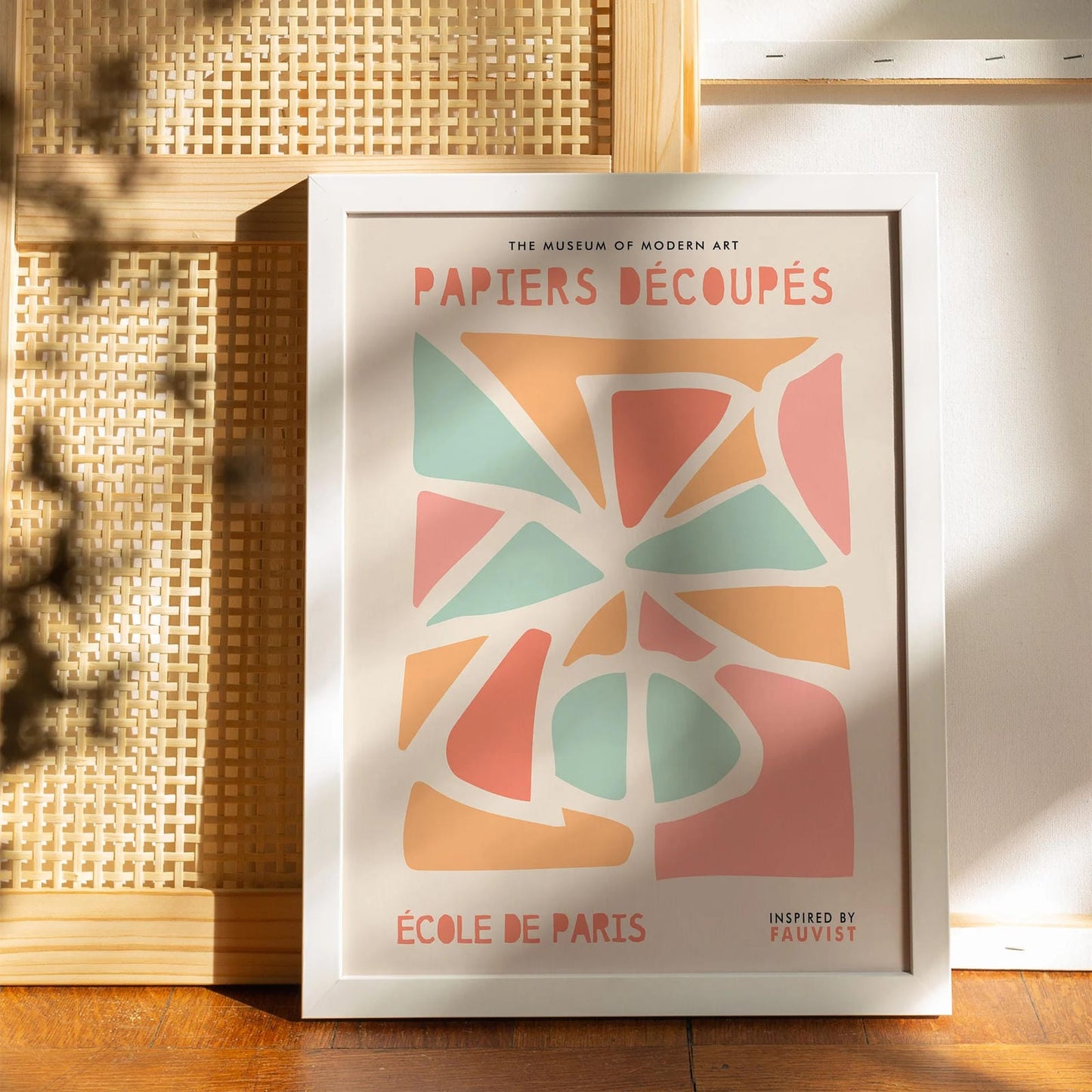Set of 2 Pastel Papiers Decoupes Poster
