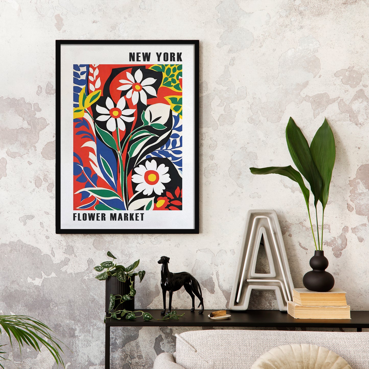 New York Flower Market Poster
