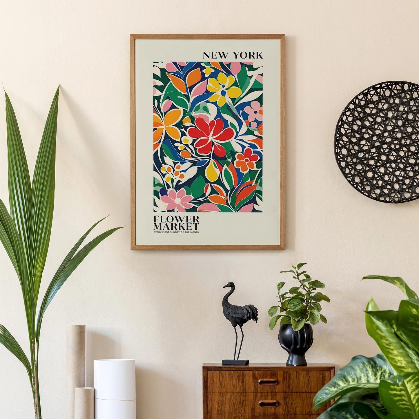 New York Flower Market Poster