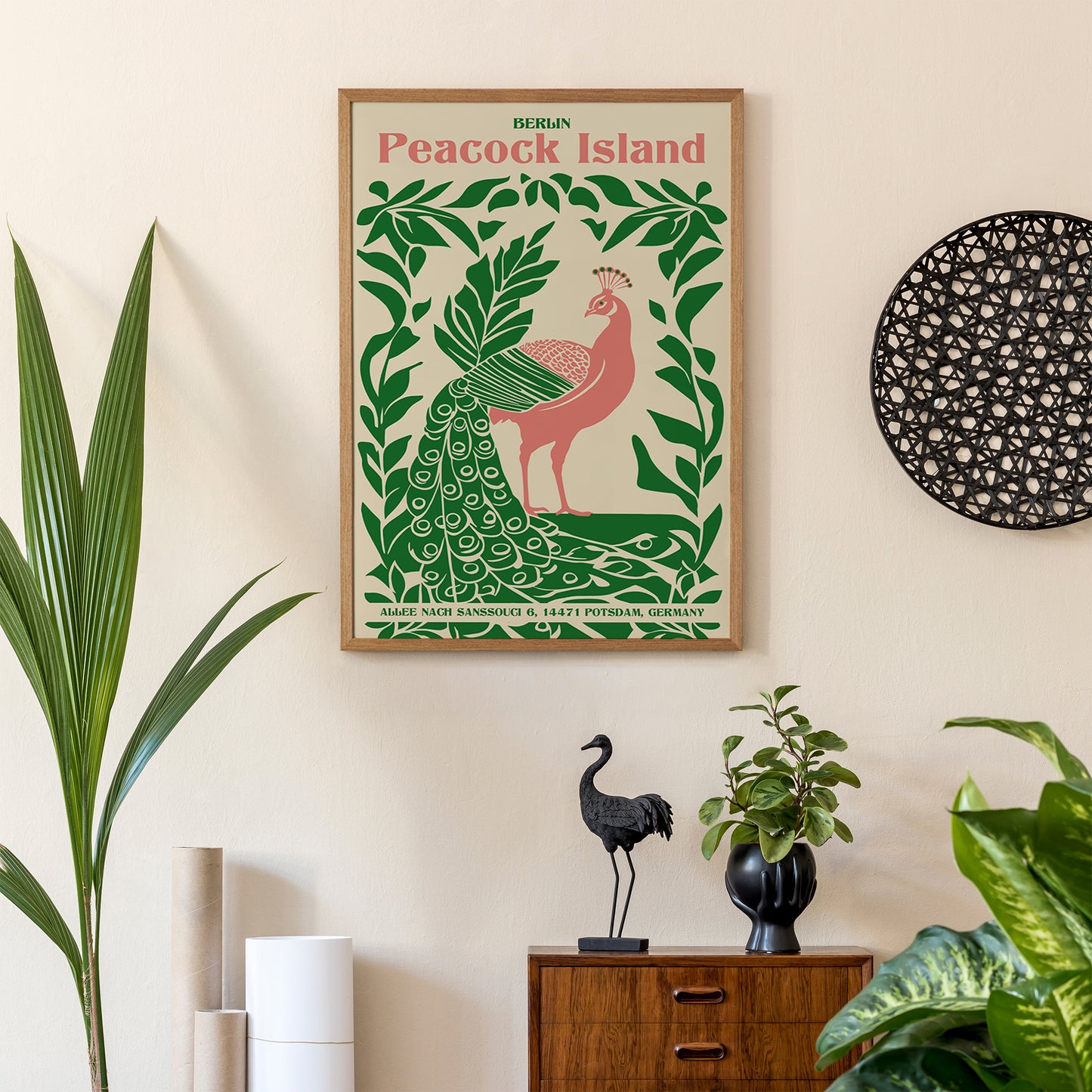 Peacock Island Berlin Poster