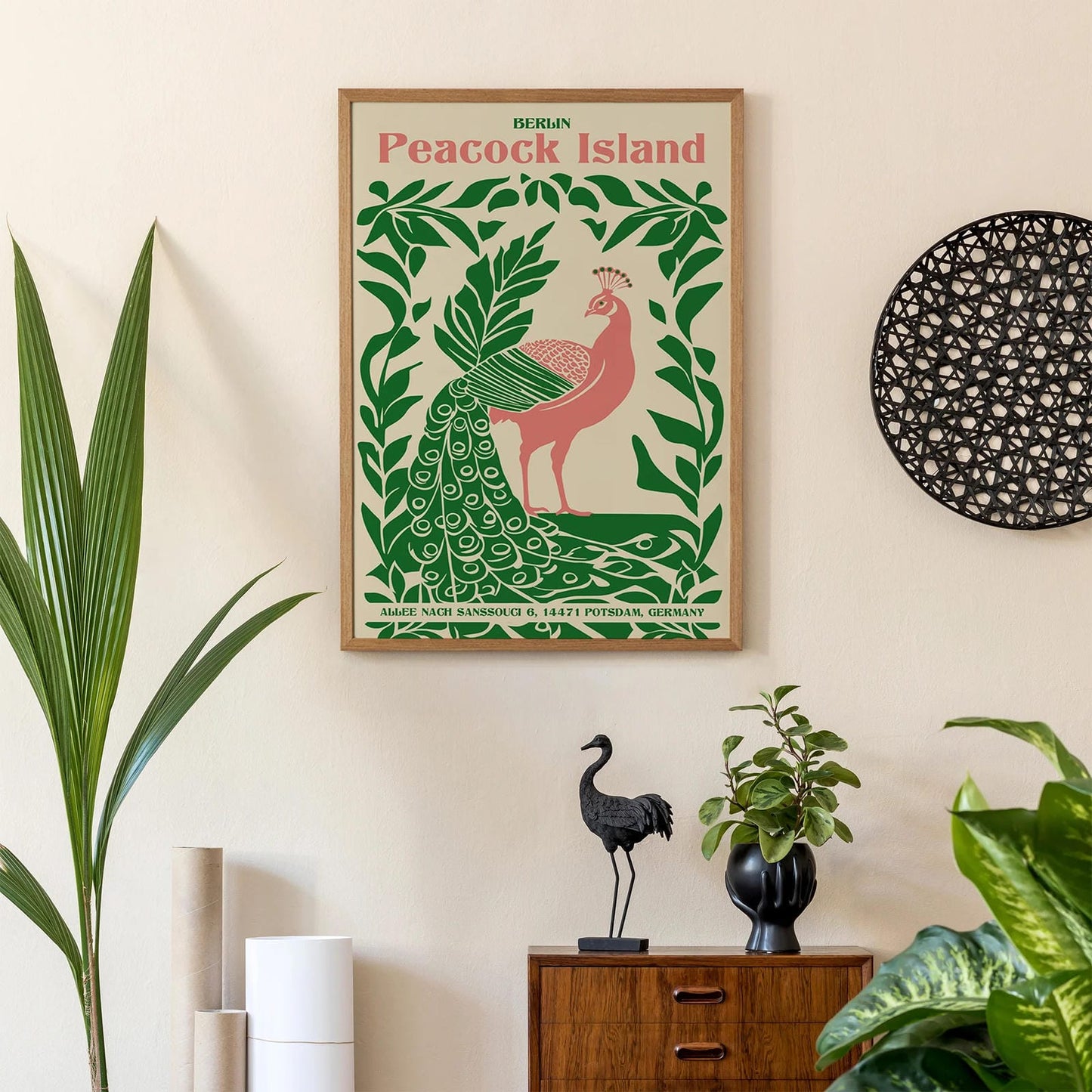 Peacock Island Berlin Poster