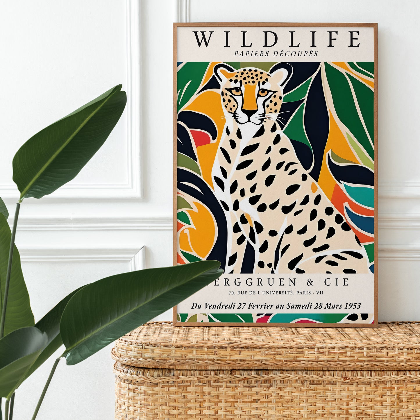 Jungle Cheetah Colorful Poster