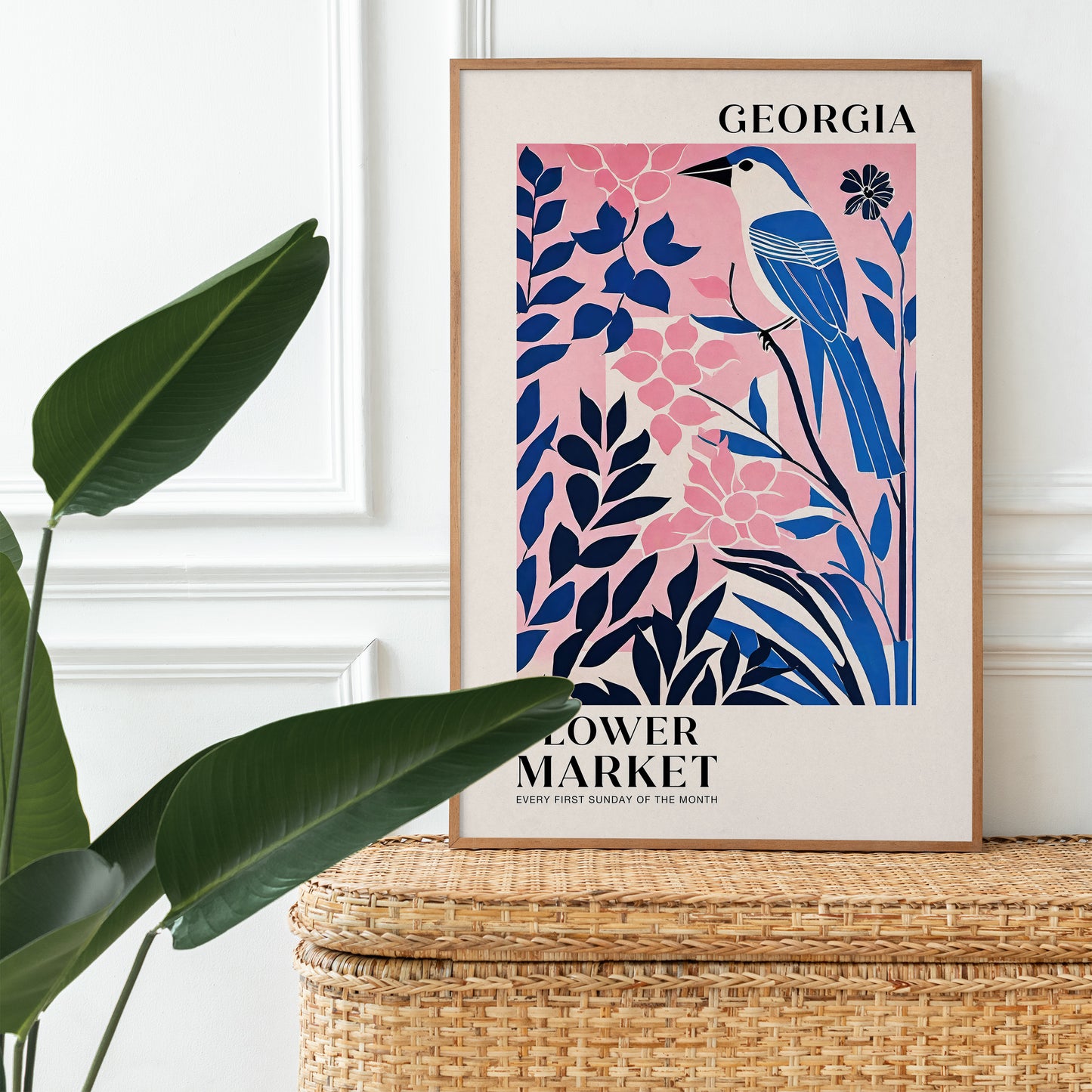 Georgia Flower Market Poster