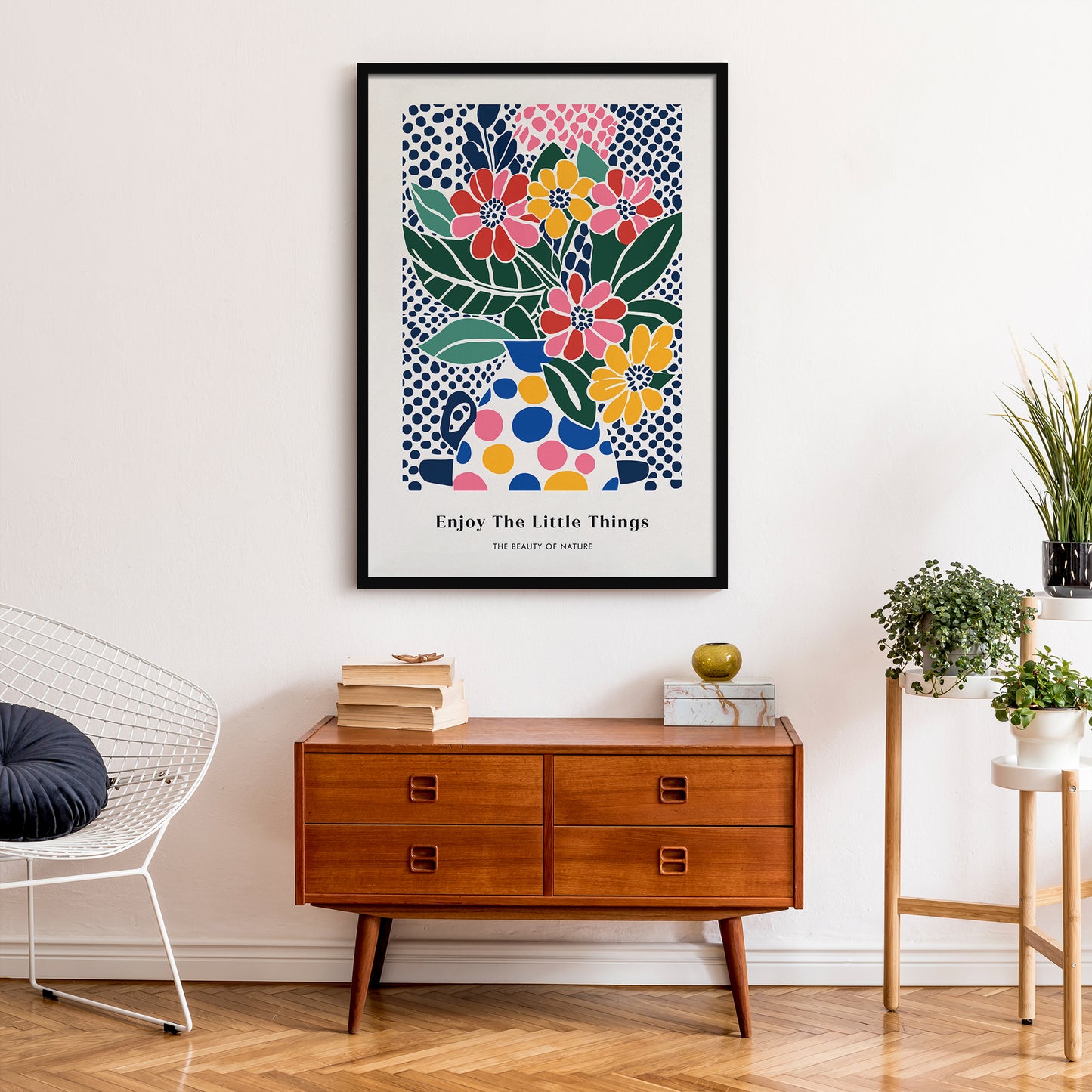 Colorful Floral Art Poster