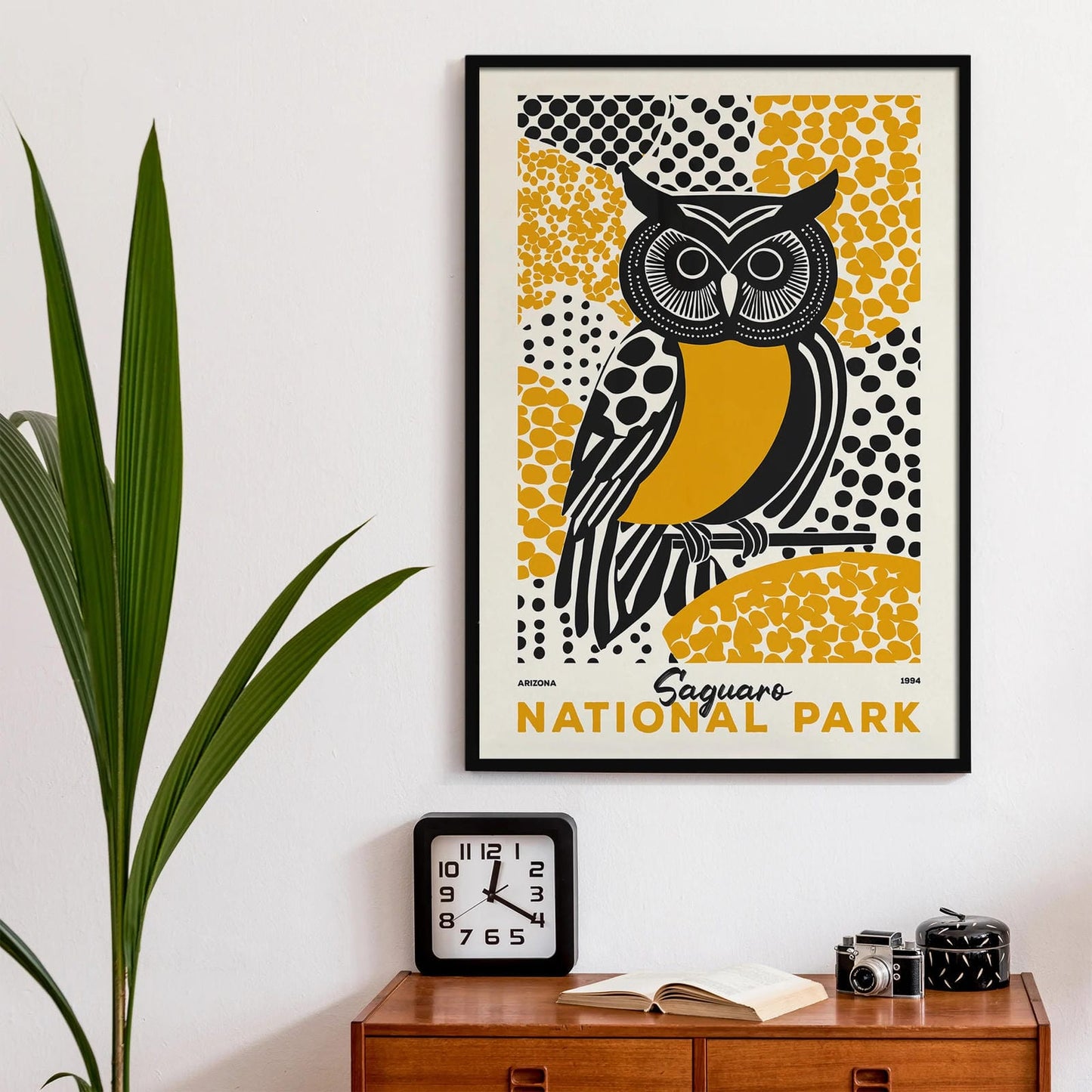 Saguaro National Park Yellow Art Print 2024