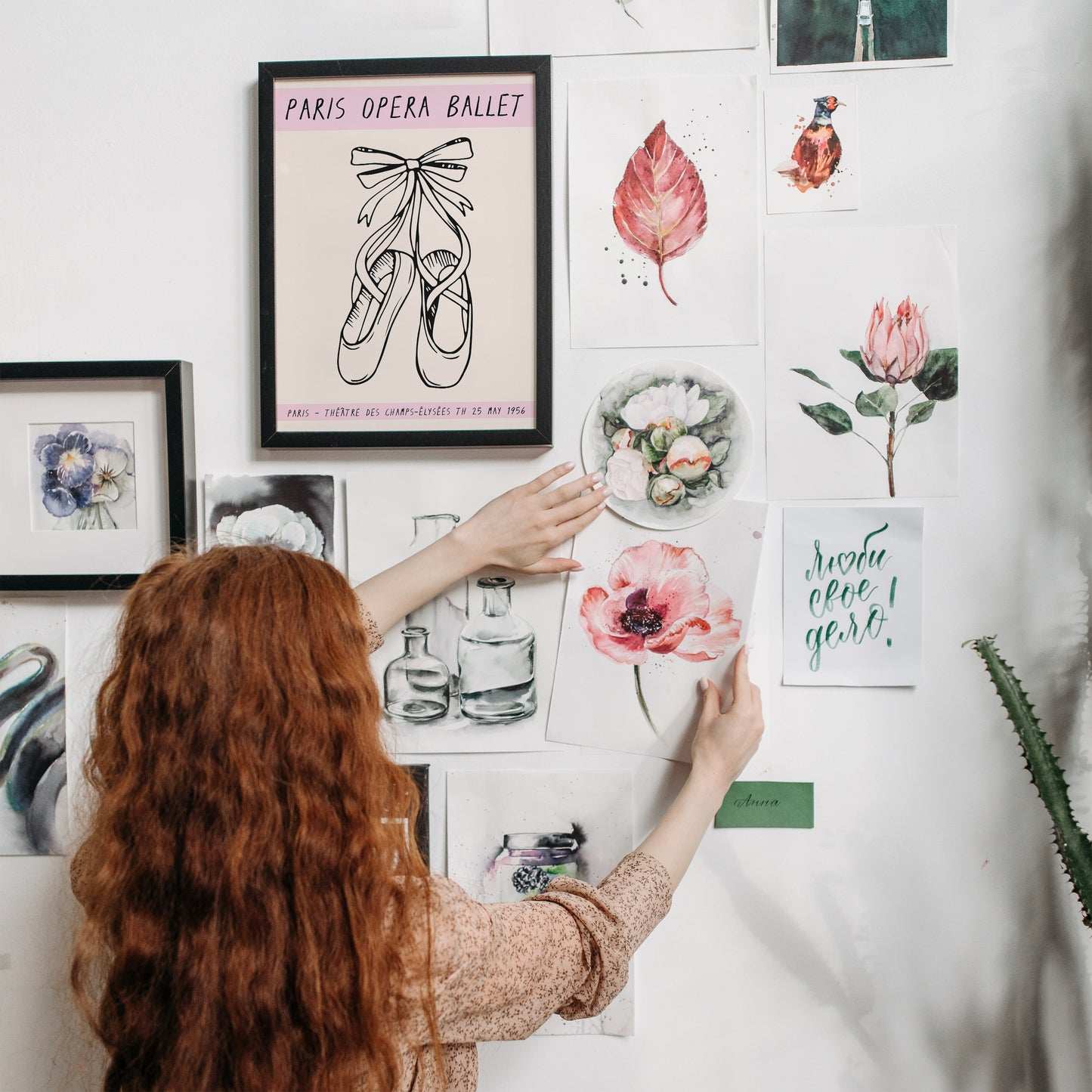 Ballet Pointe Shoes Poster