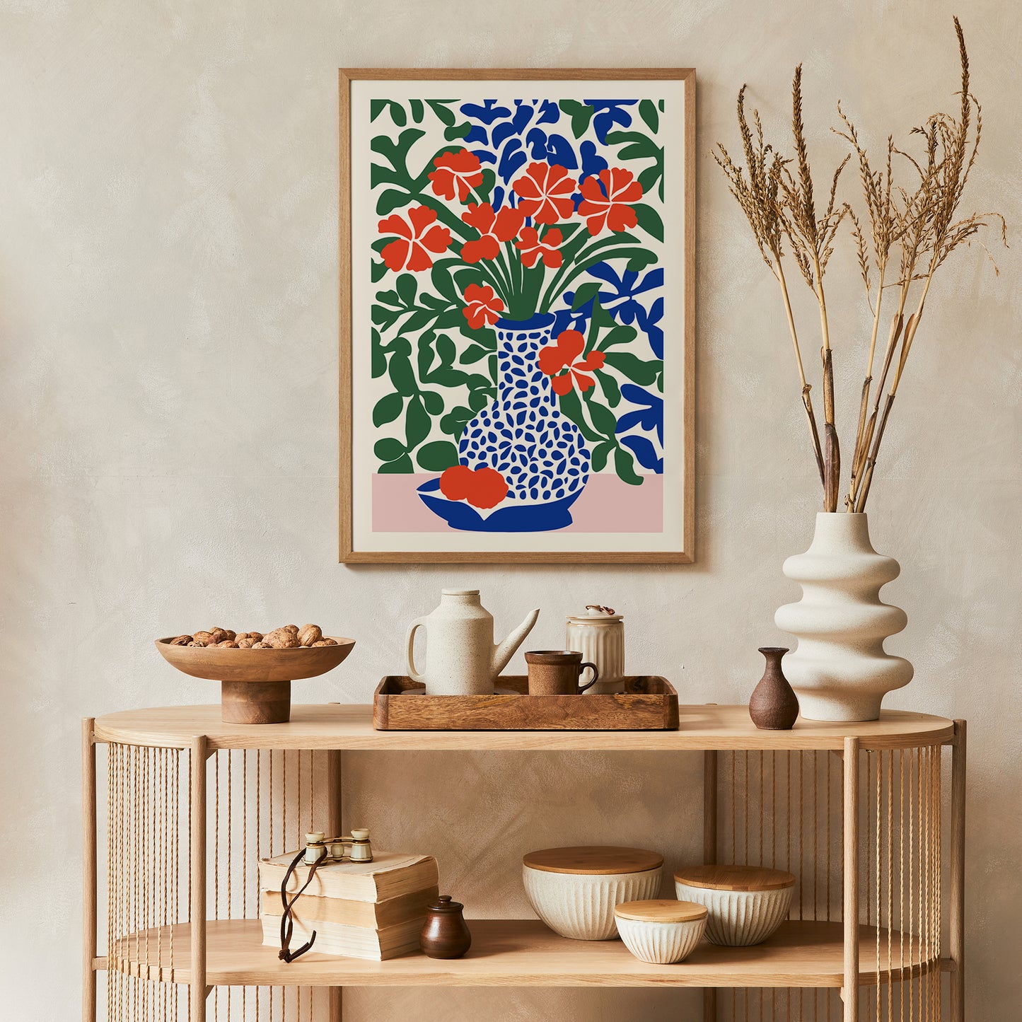 Colorful Matisse Style Floral Poster