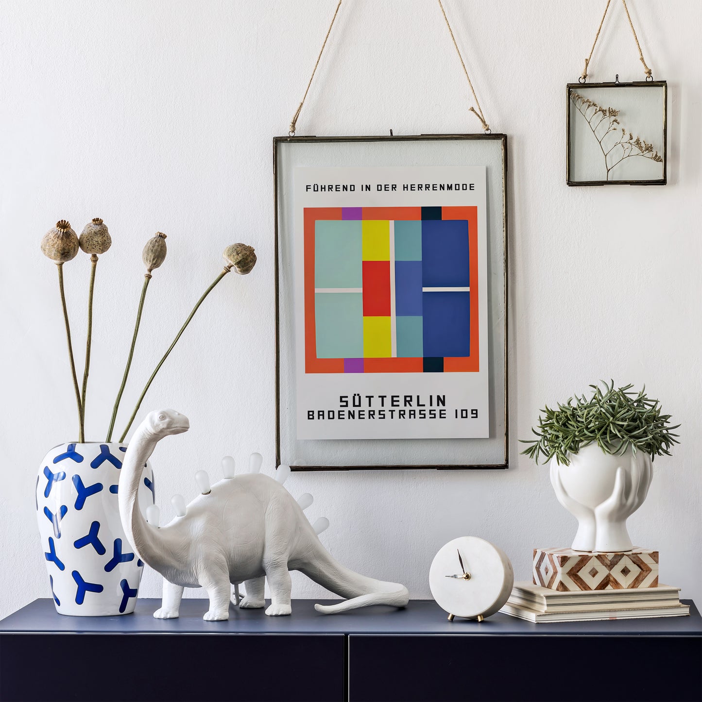 Retro Geometric Bauhaus Poster