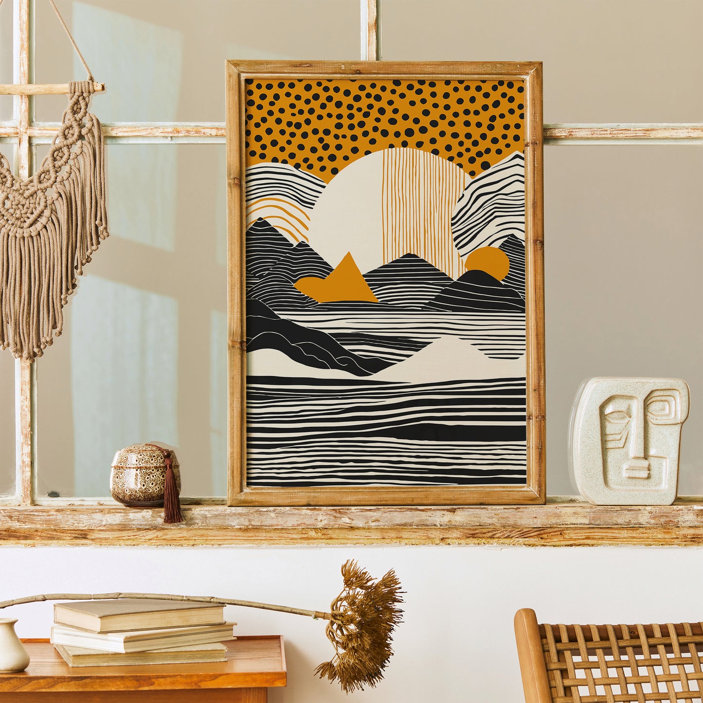 Abstract Sunset Poster