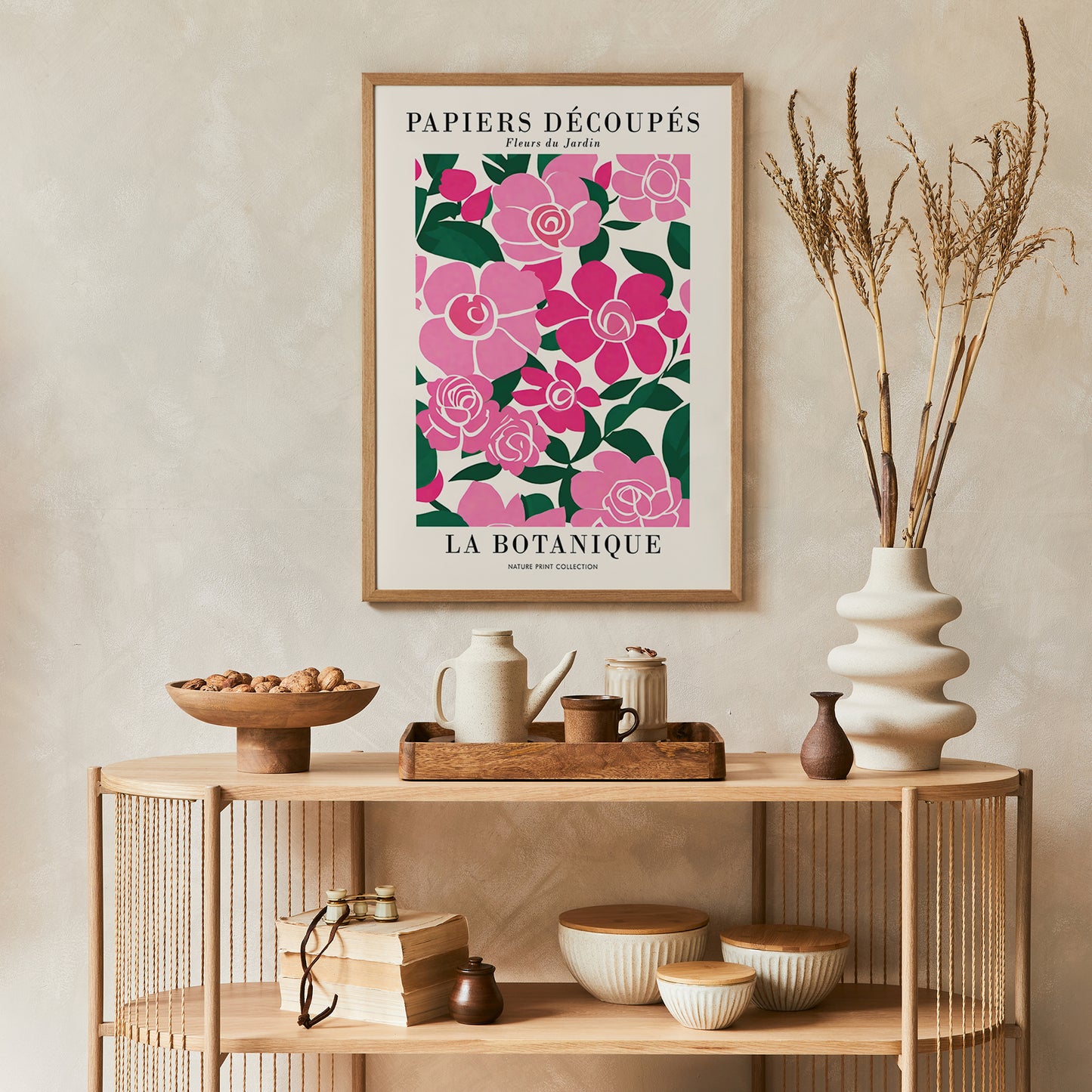 Pink Fleurs Poster